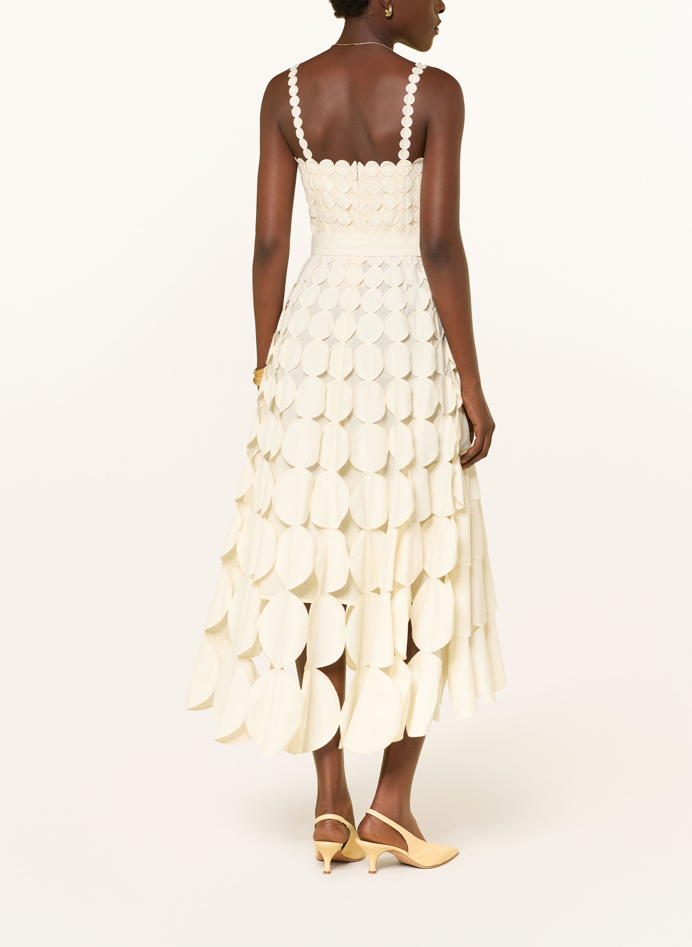 REISS Jurk GIGI: CRÈME