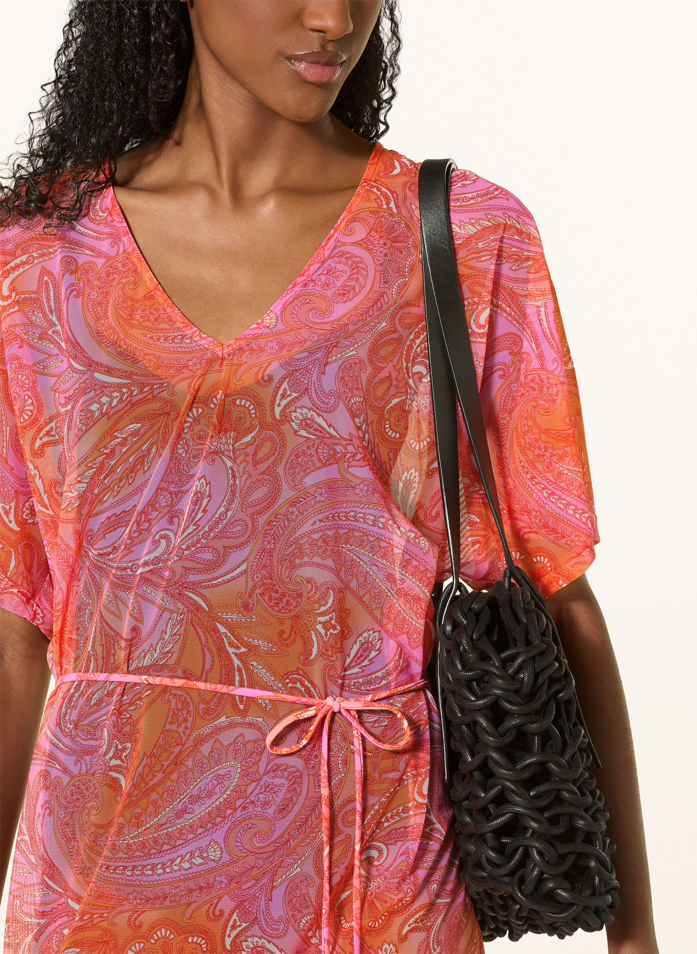 CYELL Mesh-Tunika PAISLEY BREEZE: ORANGE / PINK