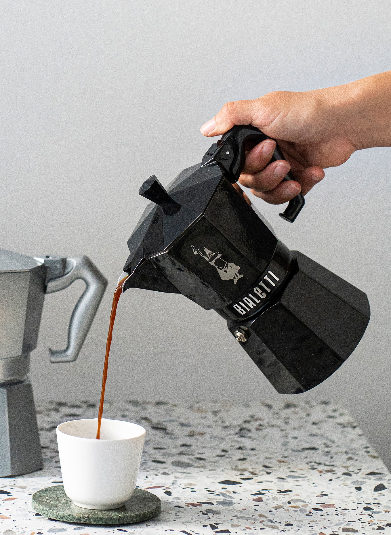 BIALETTI Espresso vařič MOKA EXCLUSIVE: ČERNÁ