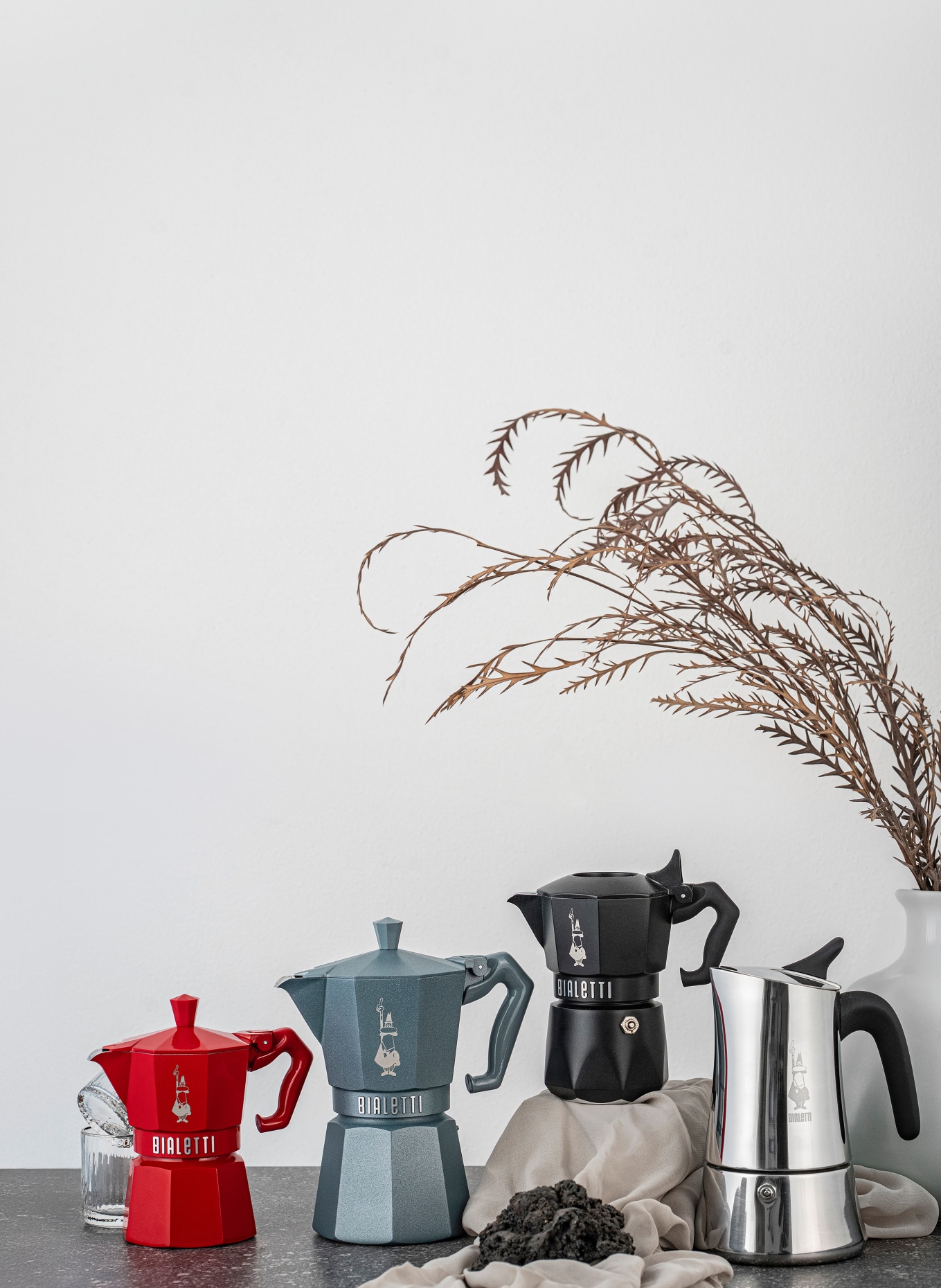 BIALETTI Espresso vařič MOKA EXCLUSIVE: ČERVENÁ