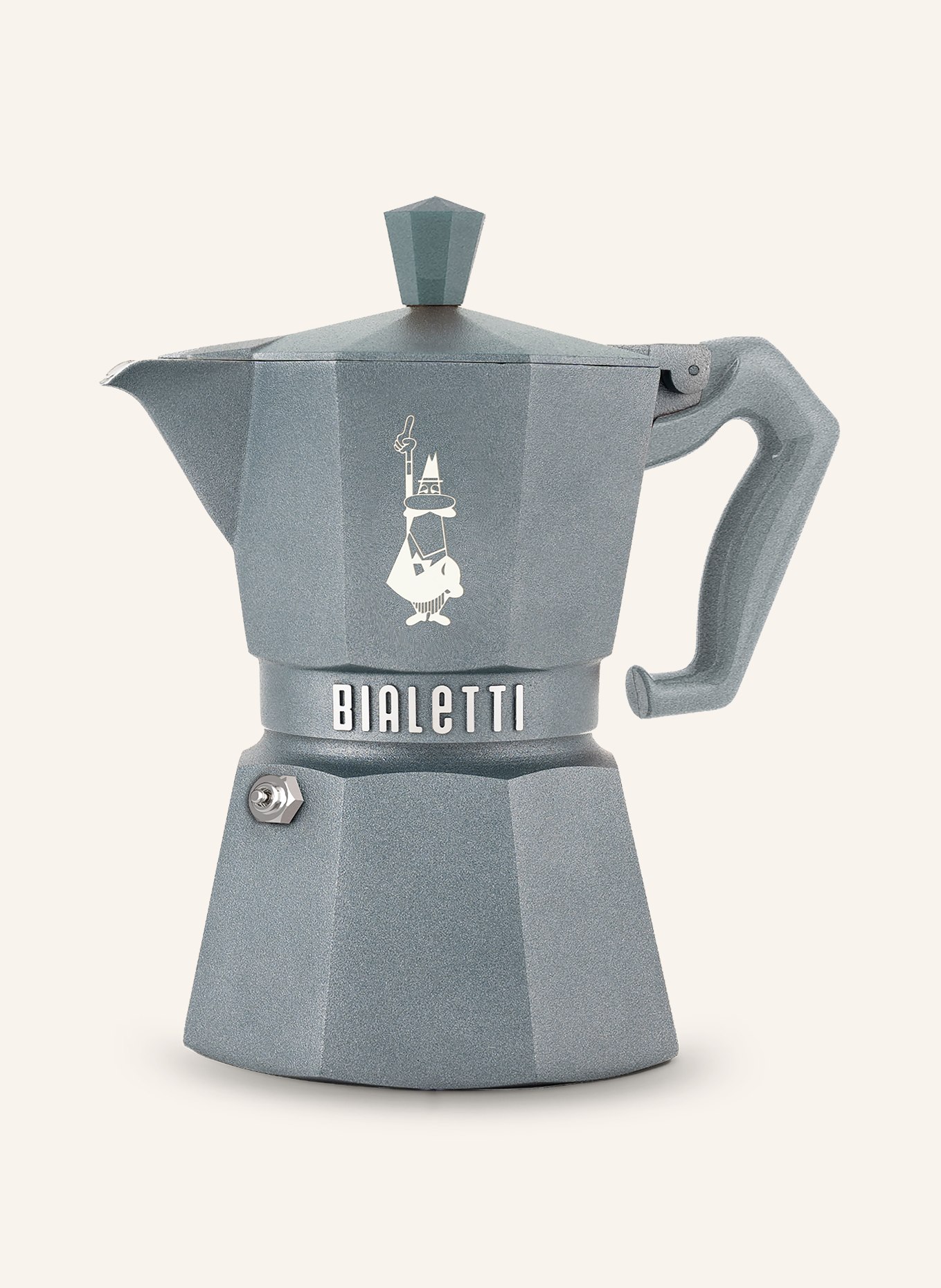 DOLCE & GABBANA CASA Espresso vařič MOKA EXCLUSIVE: ŠEDÁ
