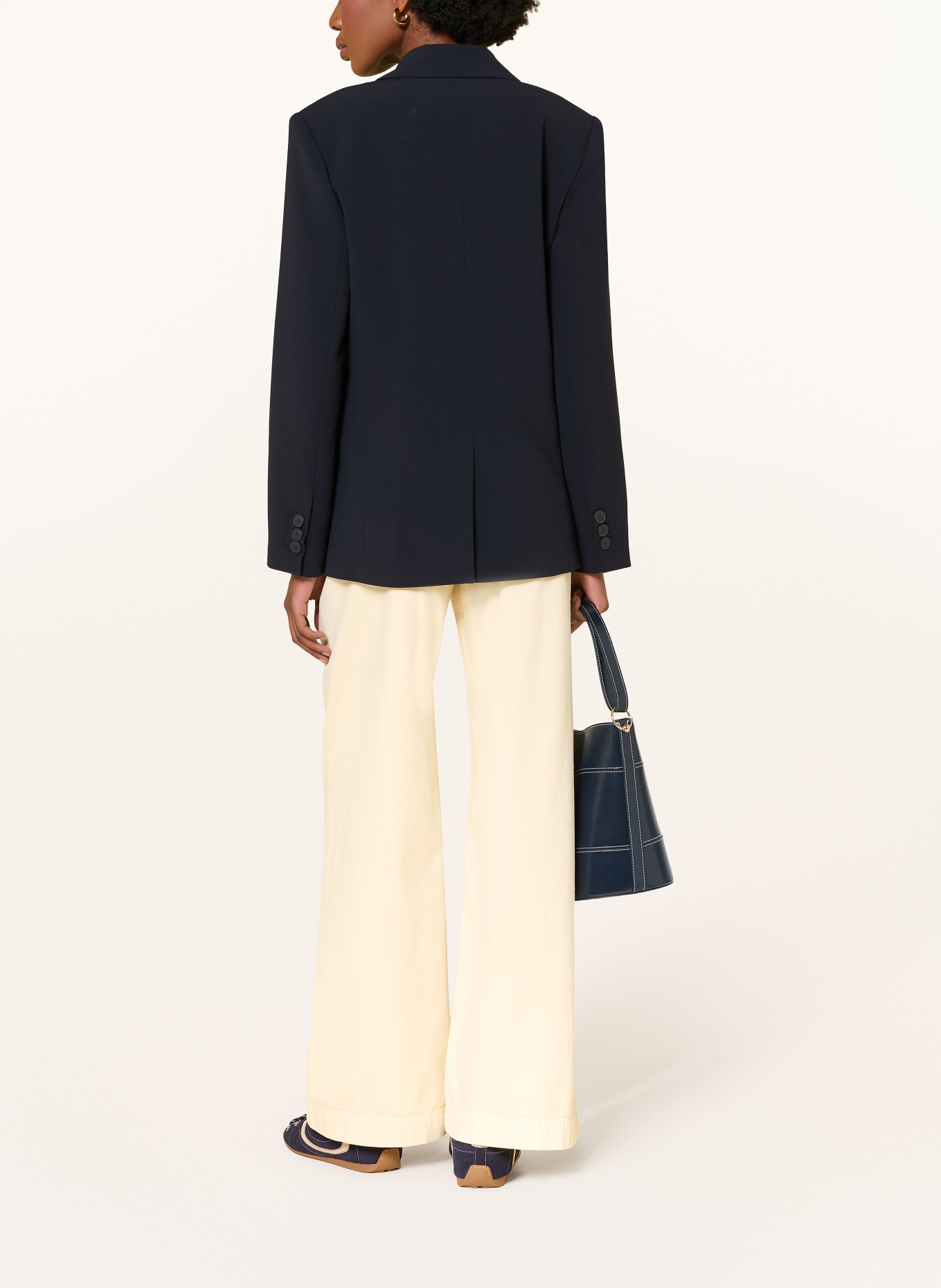 CLAUDIE PIERLOT Dżinsy z szerokimi nogawkami: E003 PALE YELLOW