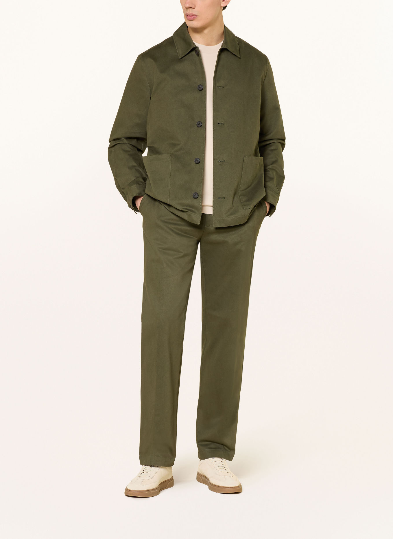 Sunspel Chino Regular Fit: KHAKI
