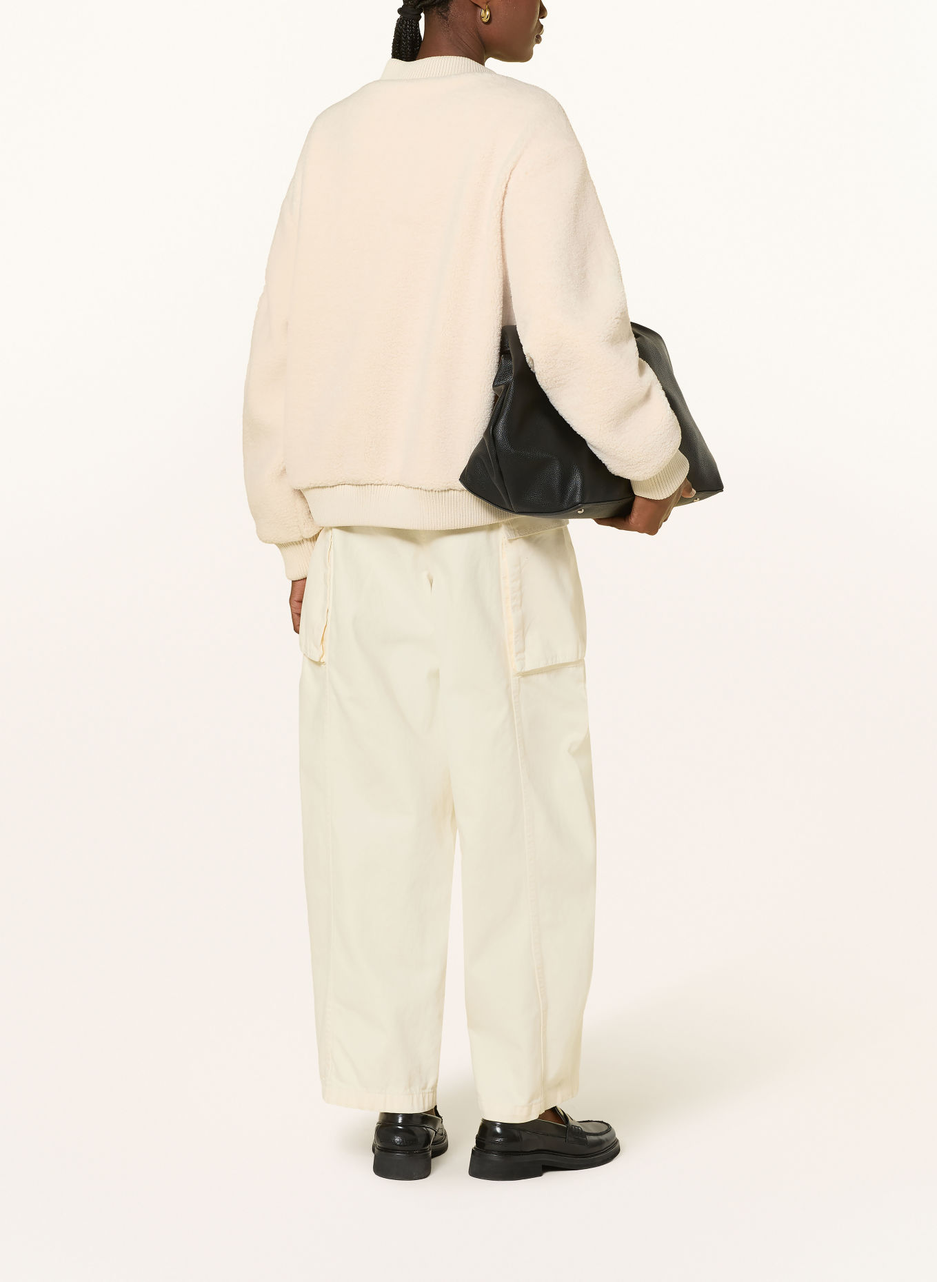 BOMBERS ORIGINAL Teddyfell-Blouson: CREME