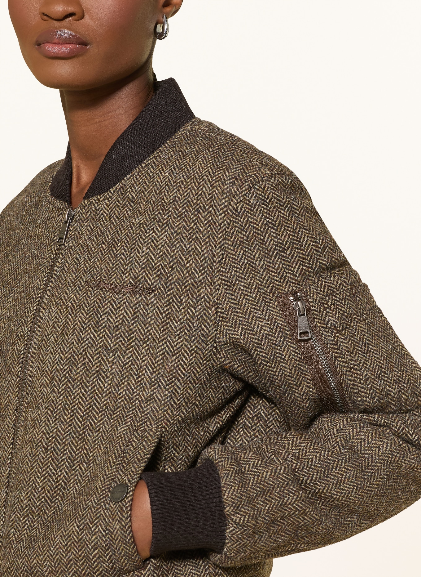 BOMBERS ORIGINAL Bunda DALDEN: HNĚDÁ / SVĚTLE HNĚDÁ