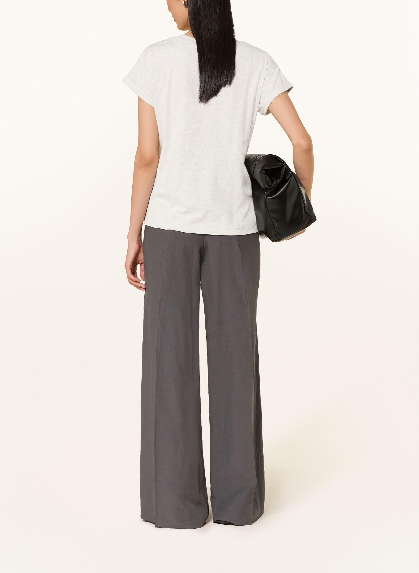 kera till T-Shirt: GRAU / ROT / PETROL