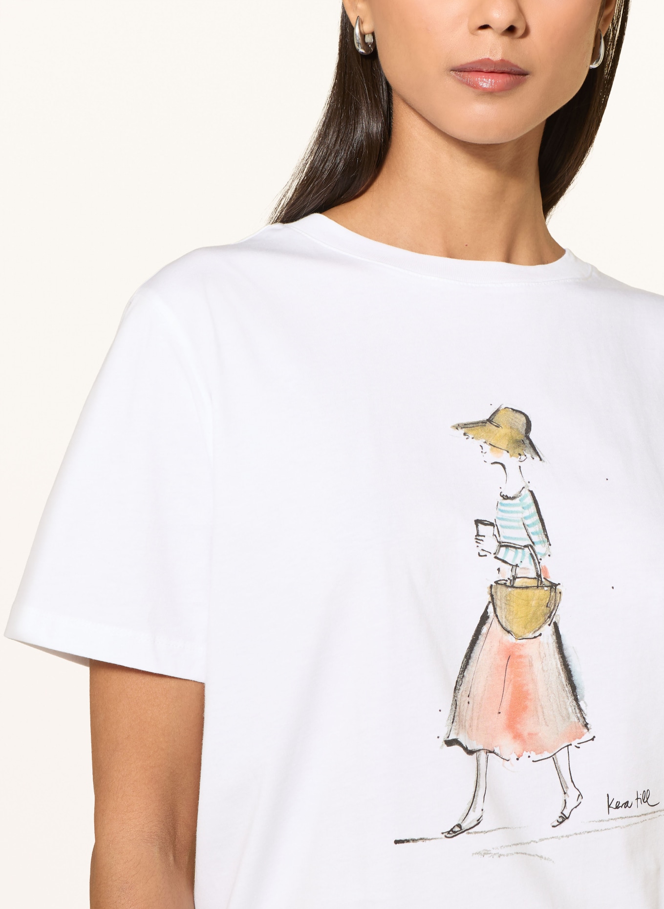 kera till T-shirt: WIT / GEEL / ZWART