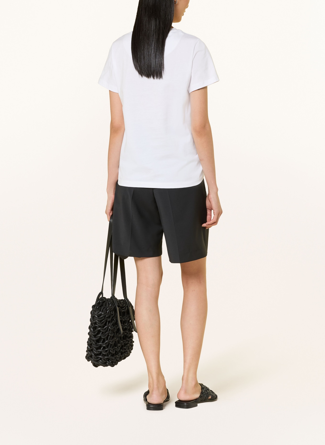 kera till T-Shirt: WEISS / ORANGE / SCHWARZ