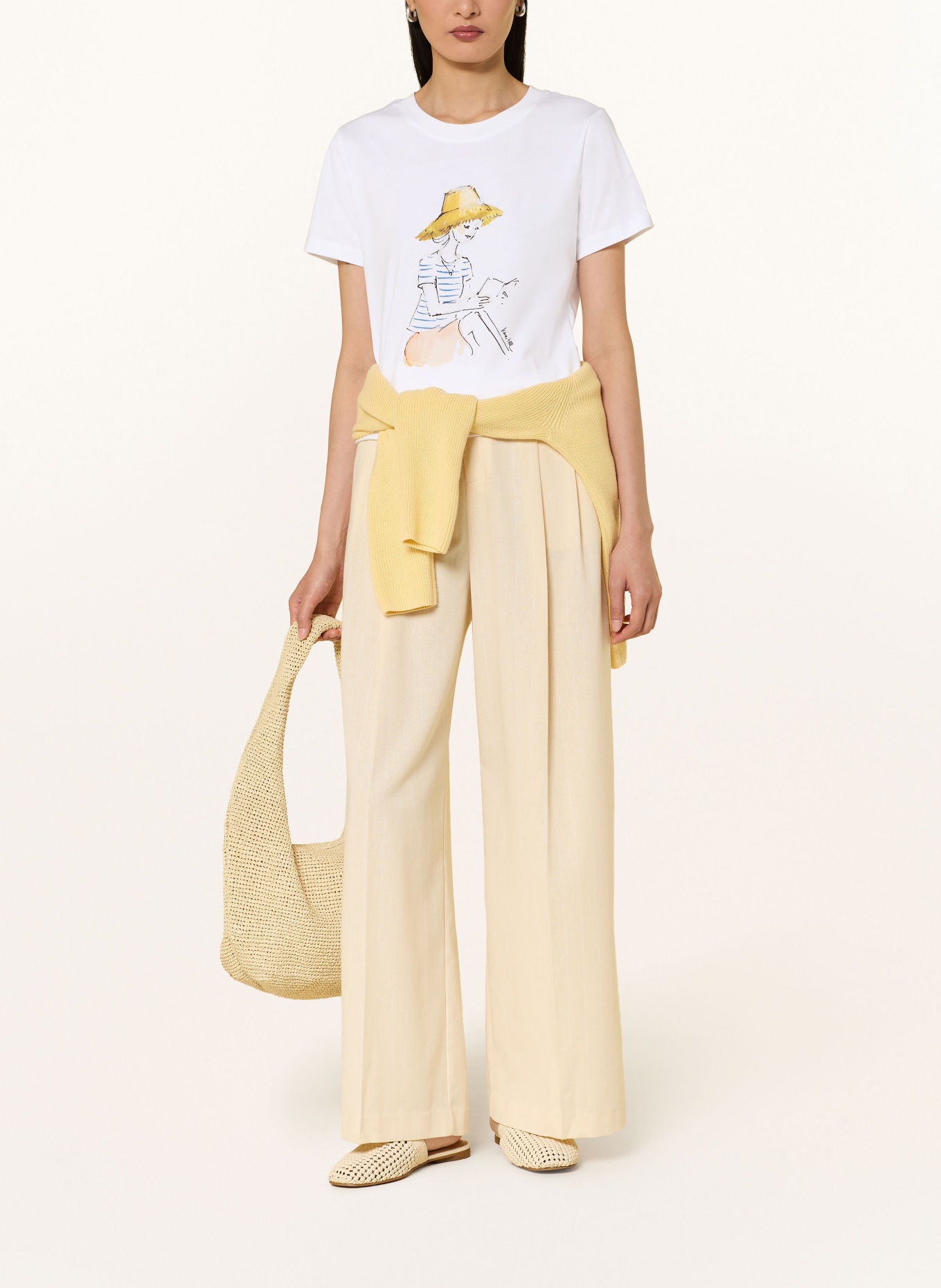 kera till T-Shirt: CREME / DUNKELGELB / BLAU
