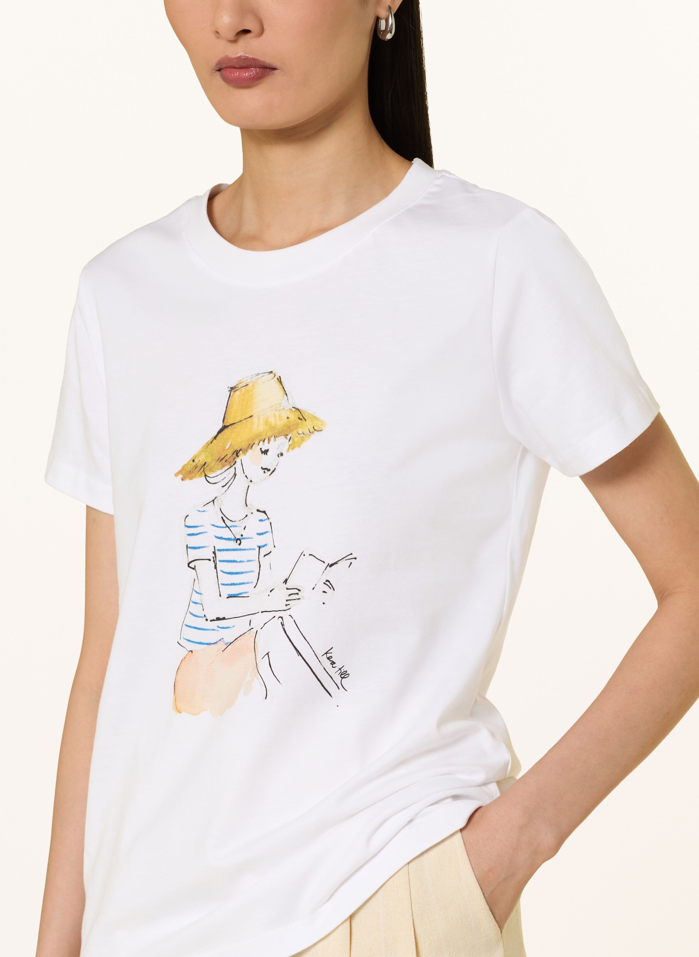 kera till T-Shirt: CREME / DUNKELGELB / BLAU