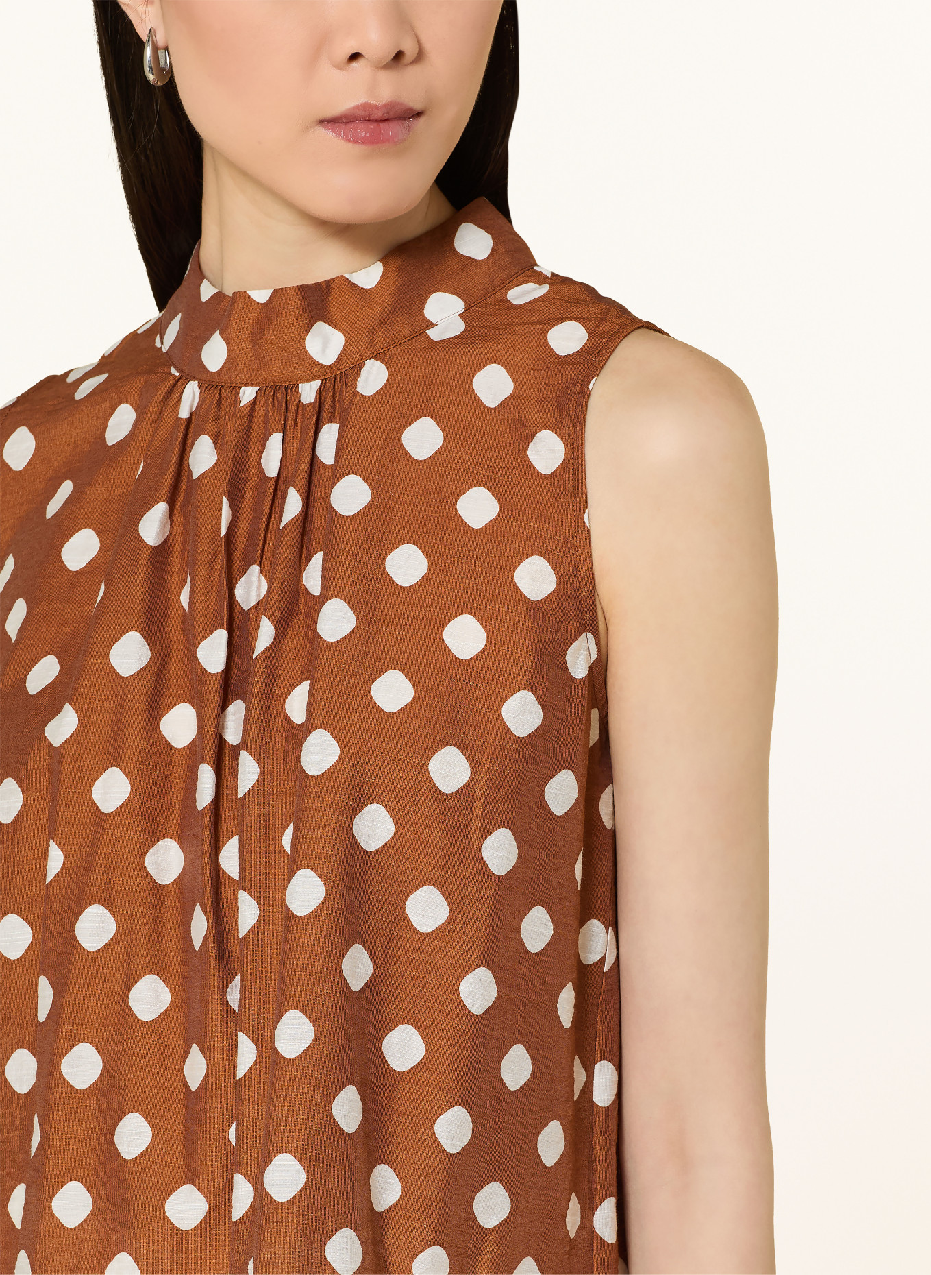 Phase Eight Blouse INDIE: MARRON / BLANC