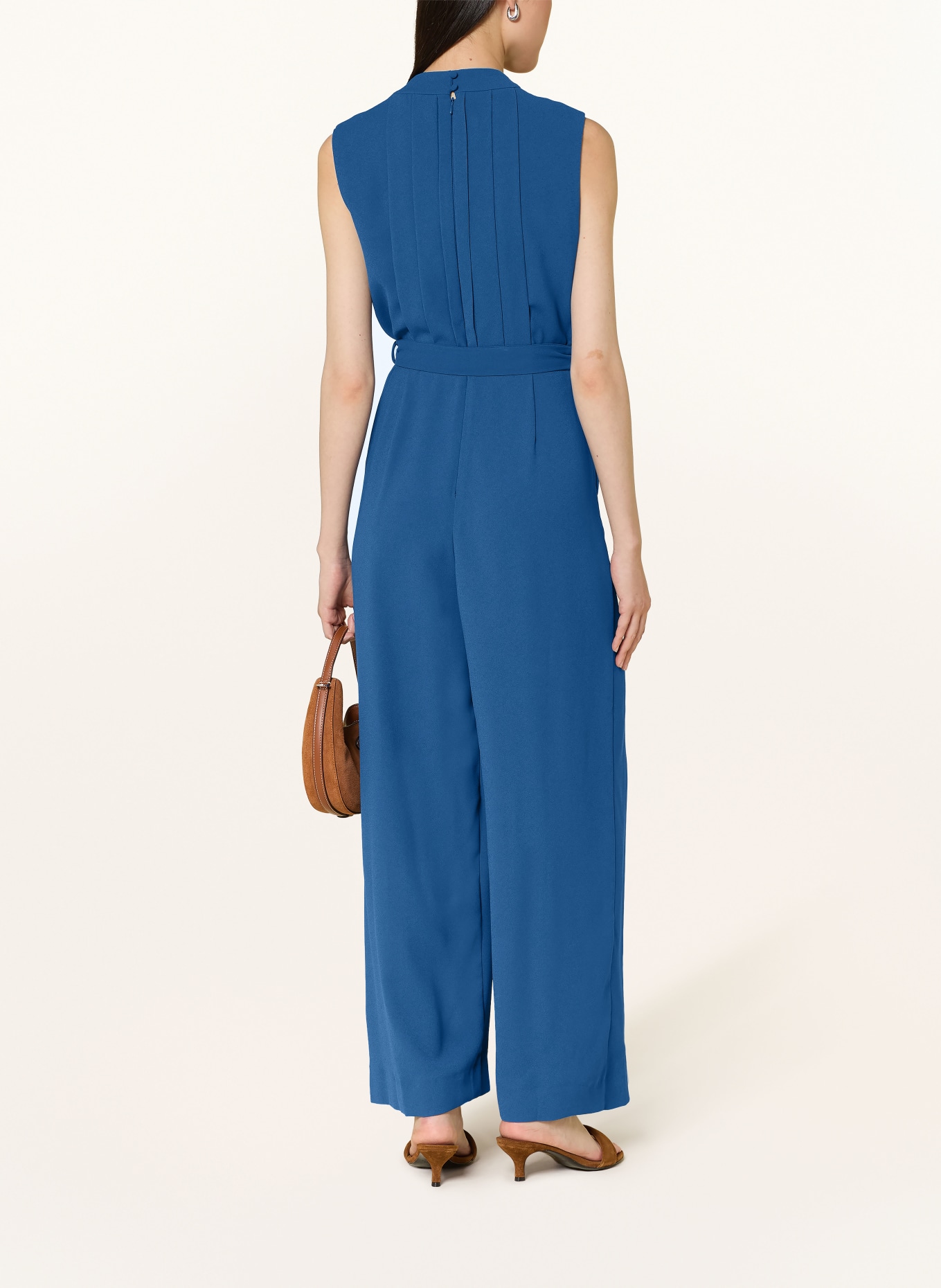 Phase Eight MAISLEY wrap-style jumpsuit: BLUE