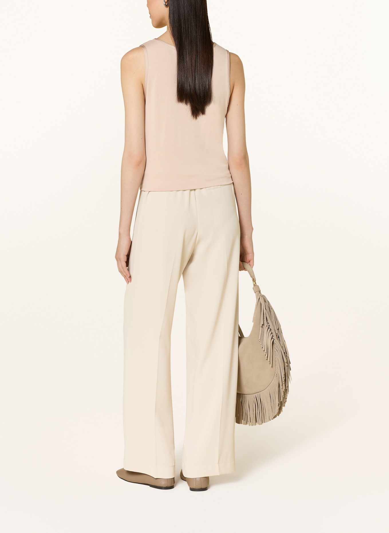Phase Eight Top EDIE z mieszanki materiałów: BEŻOWY