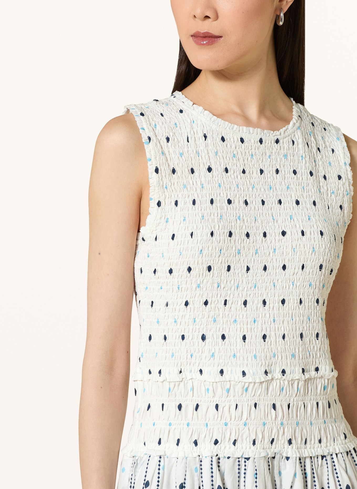Phase Eight Kleid CHIARA: WEISS / HELLBLAU / DUNKELBLAU