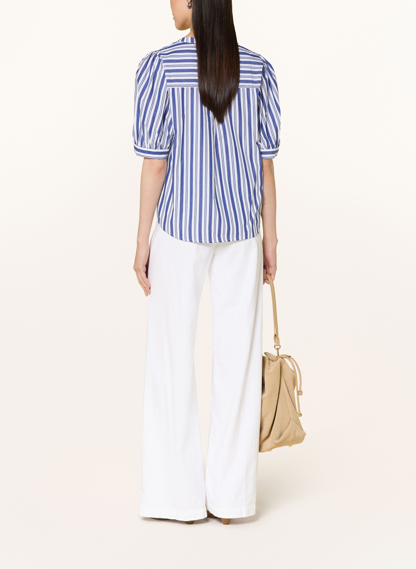 Phase Eight Blouse ARIANA: BLAUW / WIT