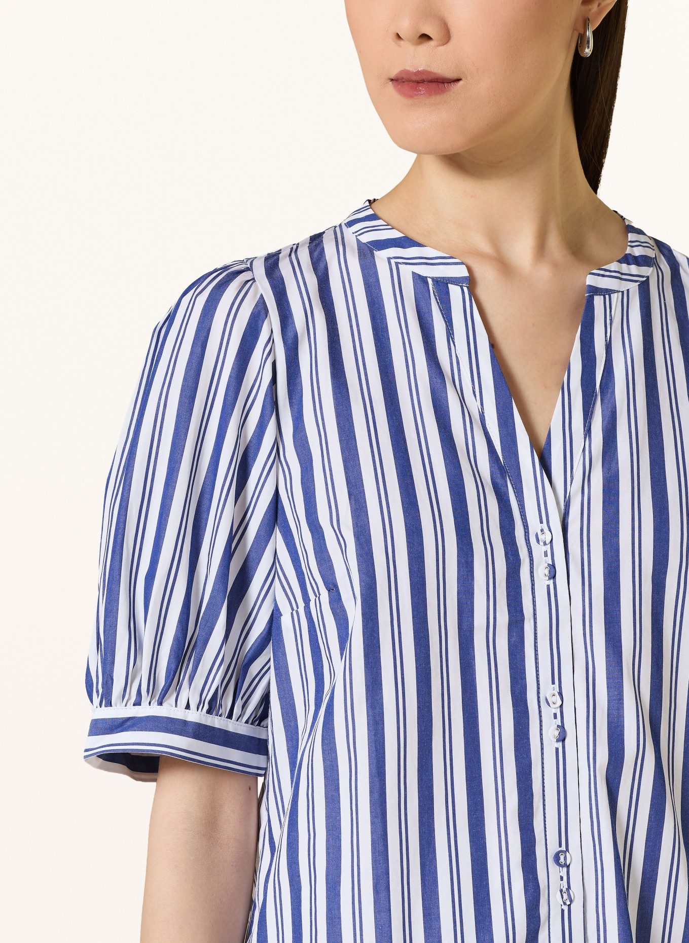 Phase Eight Blouse ARIANA: BLAUW / WIT