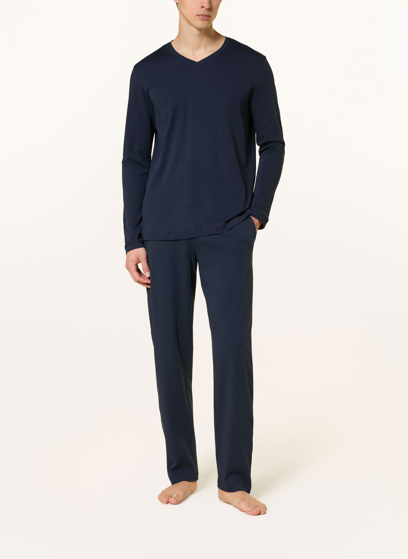 HANRO NIGHT & DAY Pajamas: DARK BLUE