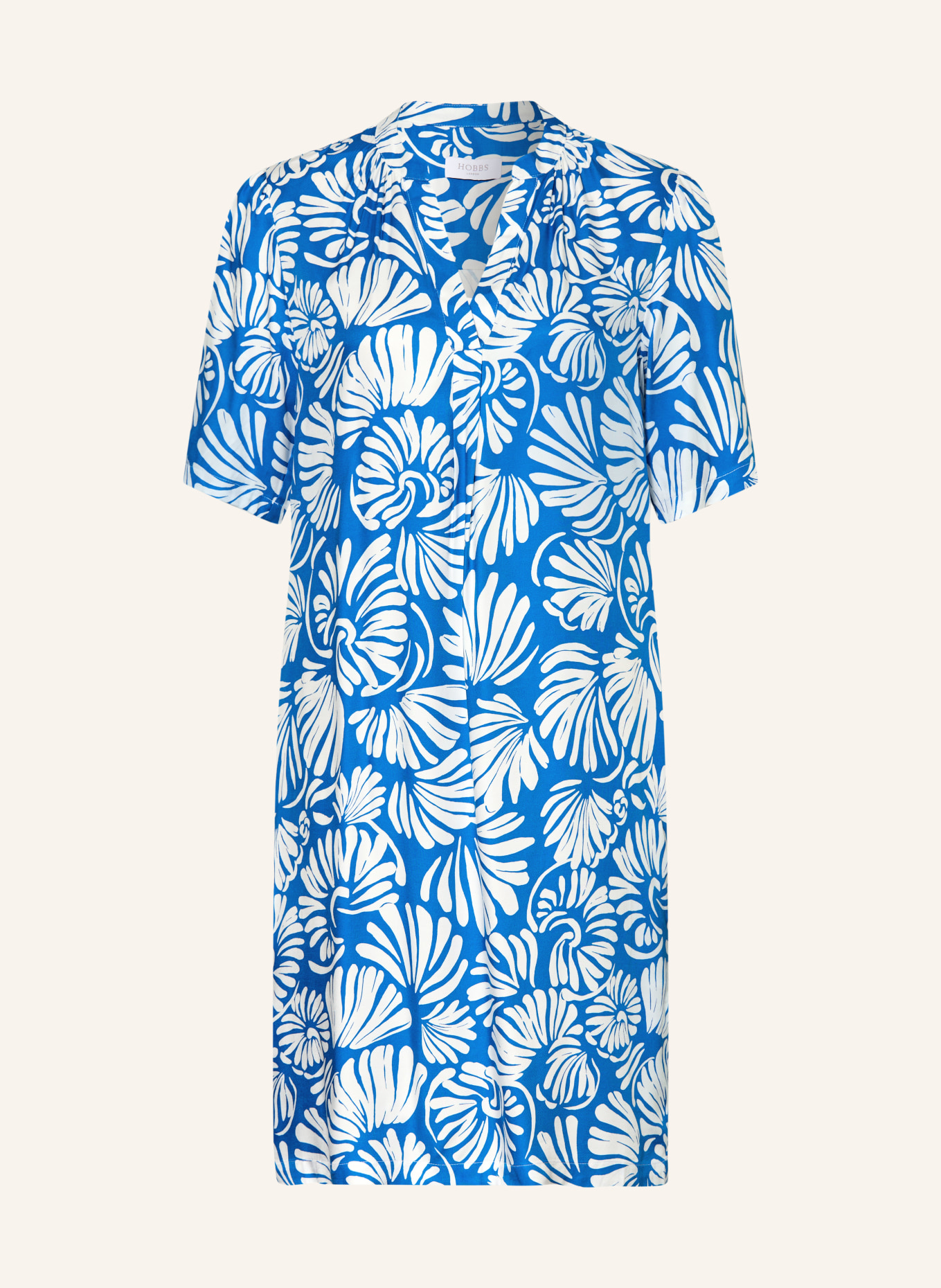 HOBBS Rochie LUCILLE: ALBASTRU / ALB