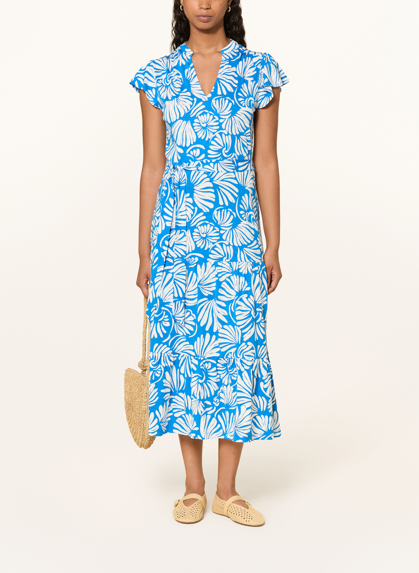 HOBBS Jerseyjurk NADINE: BLAUW / WIT