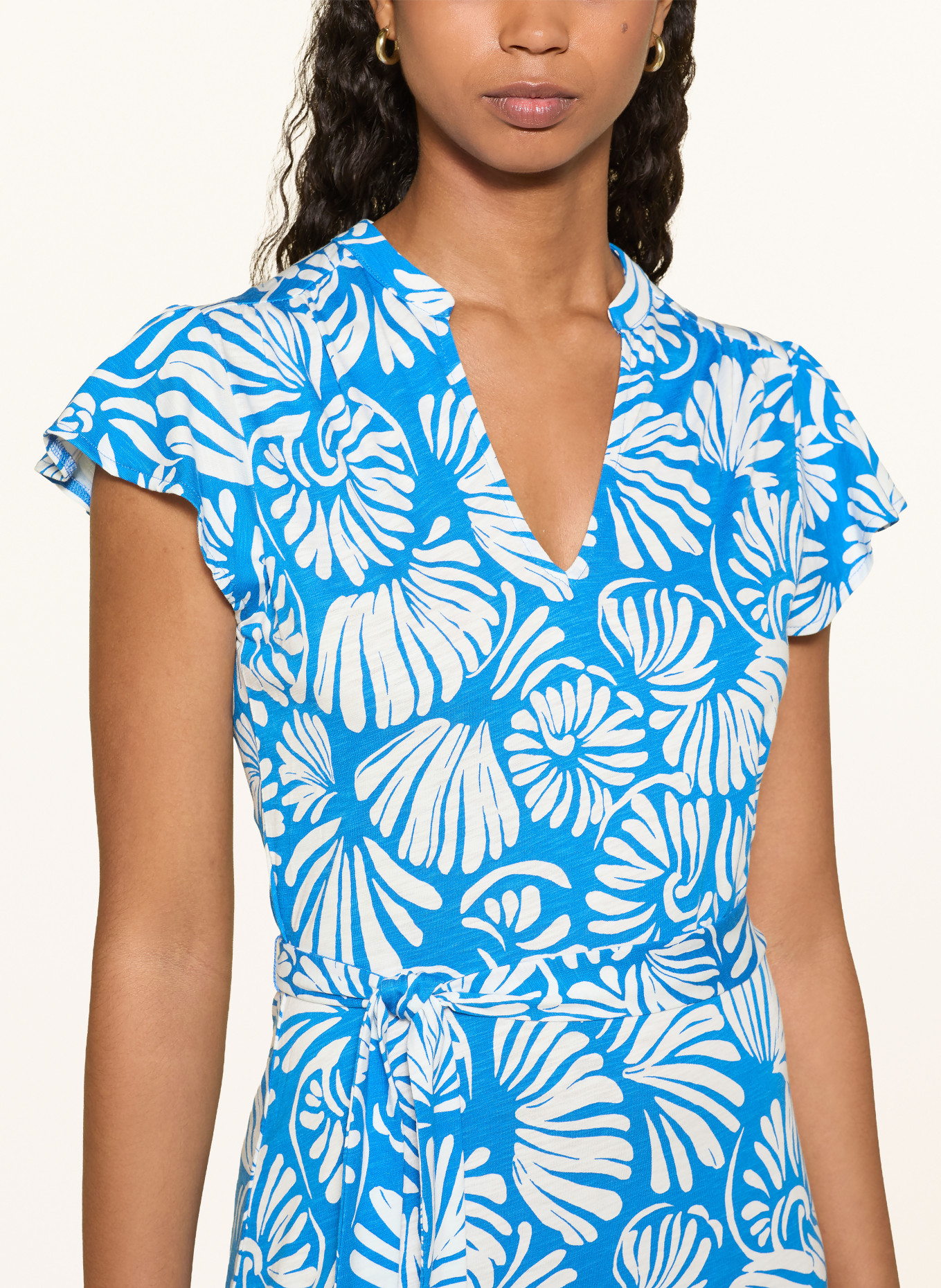 HOBBS Jerseyjurk NADINE: BLAUW / WIT