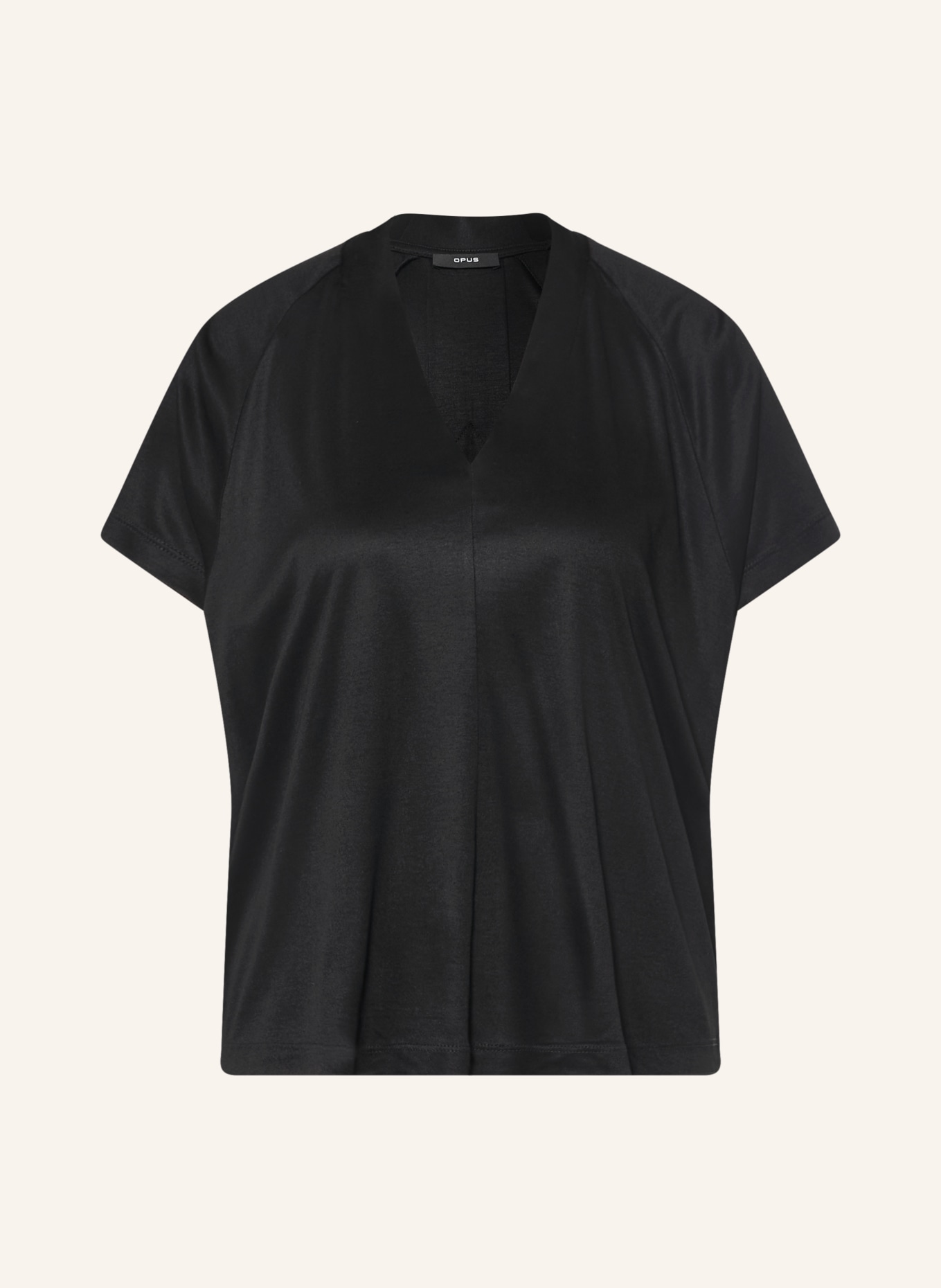 OPUS Blusenshirt SANEBIE: SCHWARZ