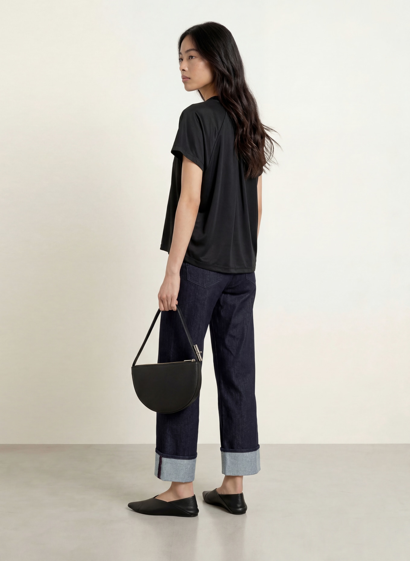 OPUS Blusenshirt SANEBIE: SCHWARZ