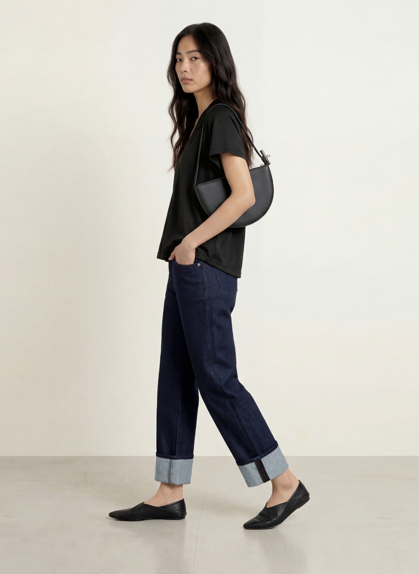 OPUS Blusenshirt SANEBIE: SCHWARZ