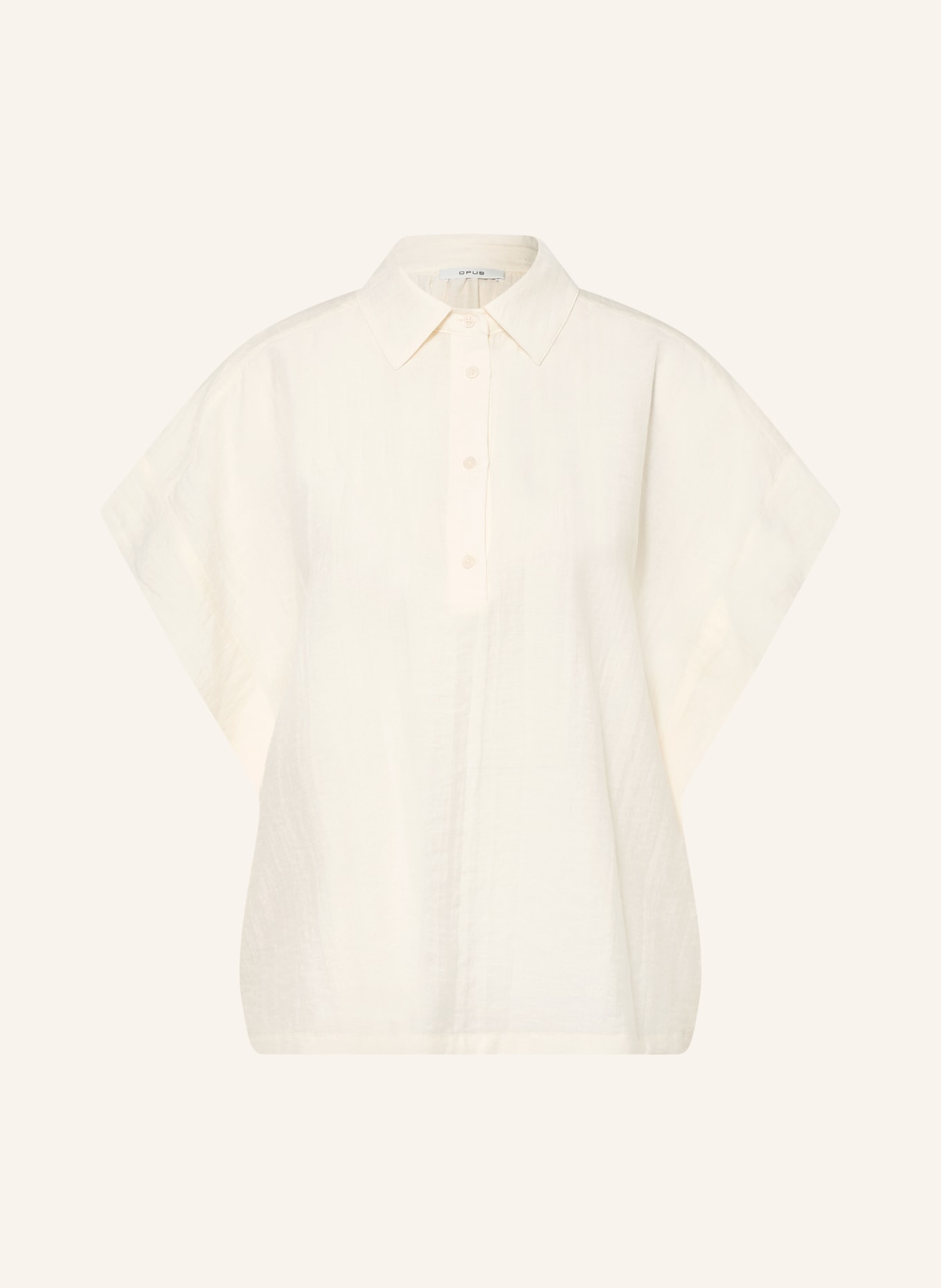 OPUS Blusenshirt FESTELLE: ECRU
