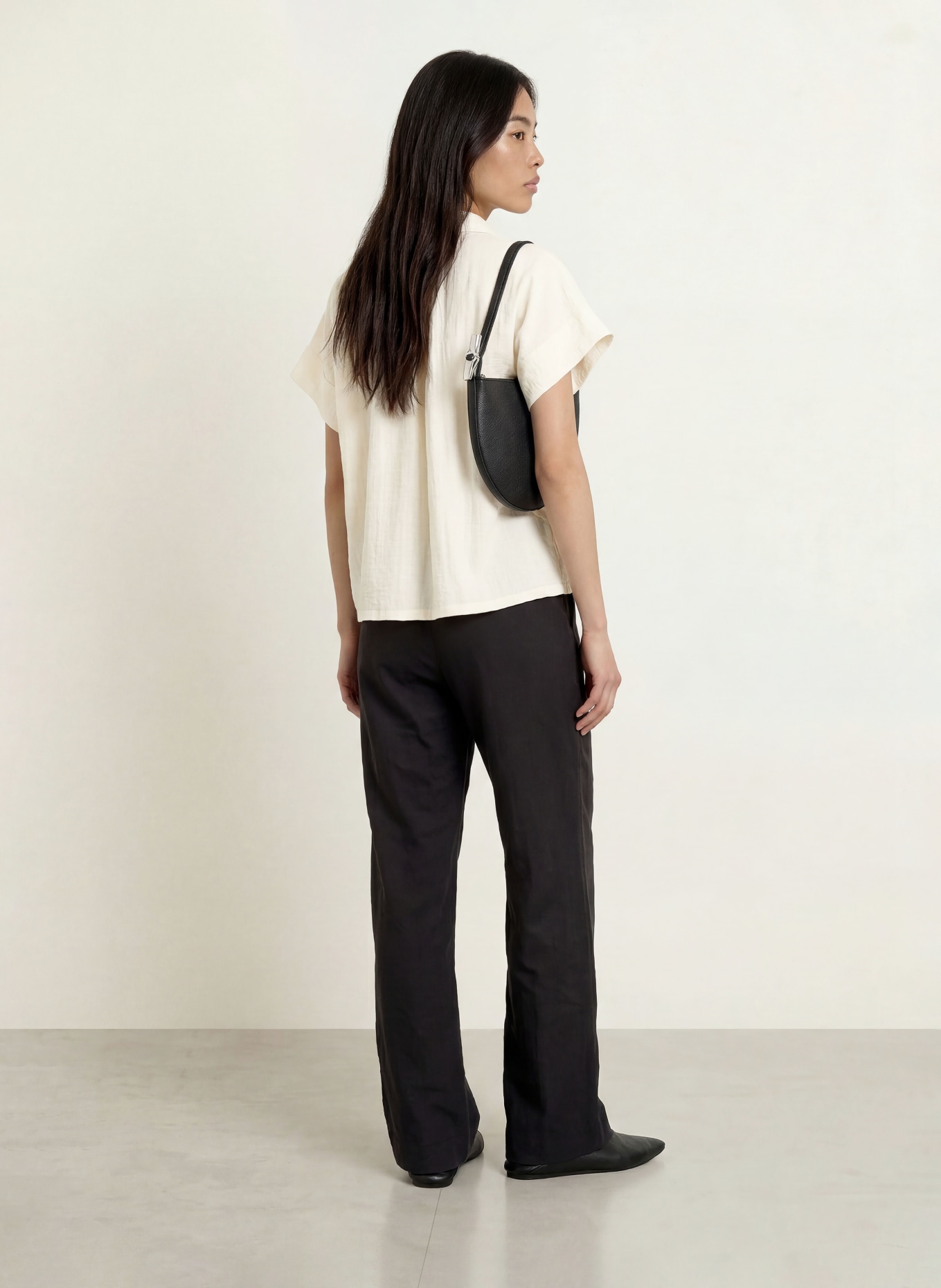 OPUS Blusenshirt FESTELLE: ECRU