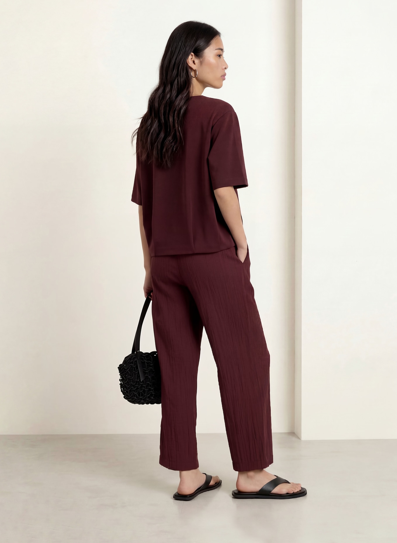 OPUS MAROU Culottes: DARK RED