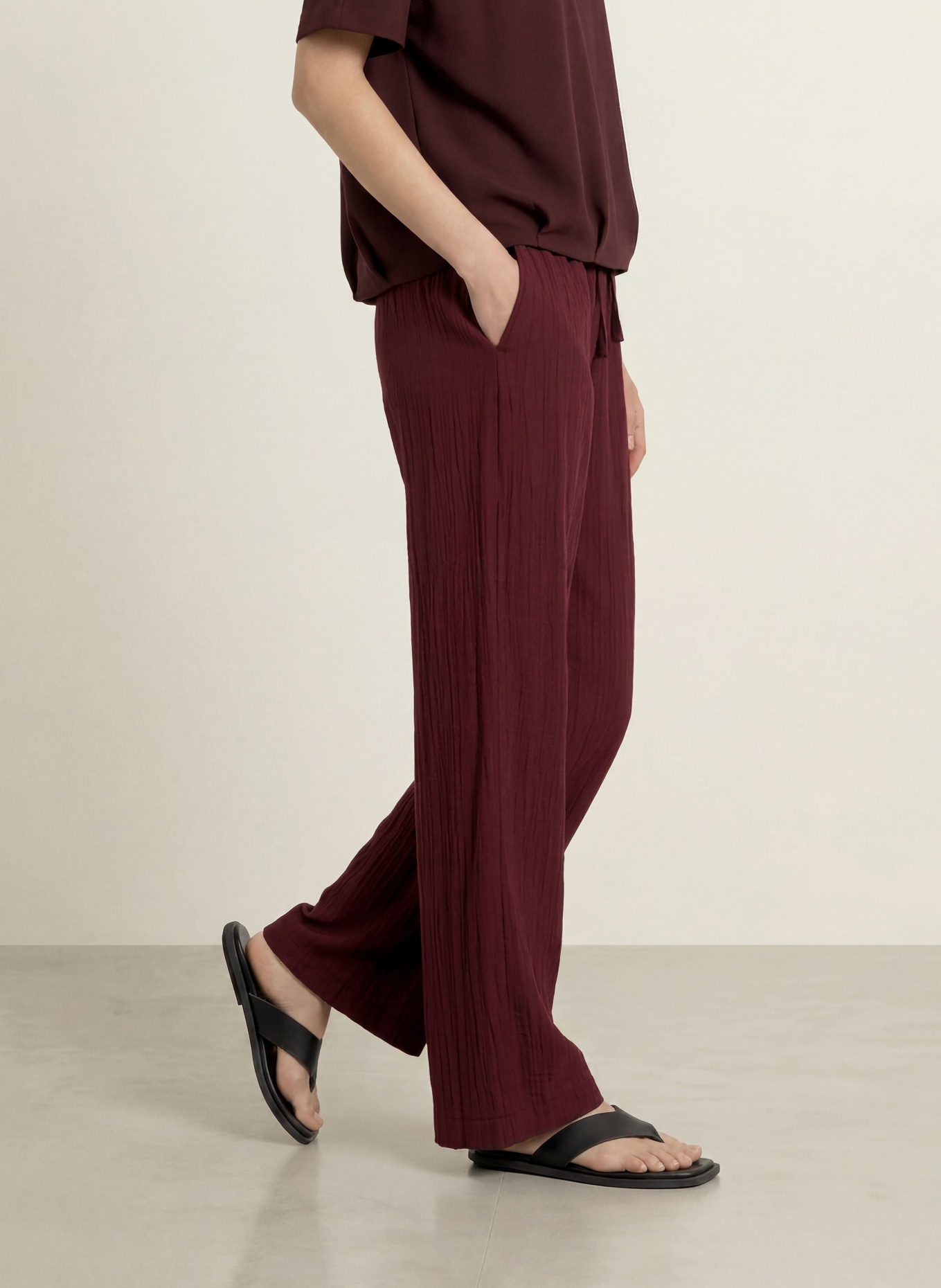 OPUS MAROU Culottes: DARK RED