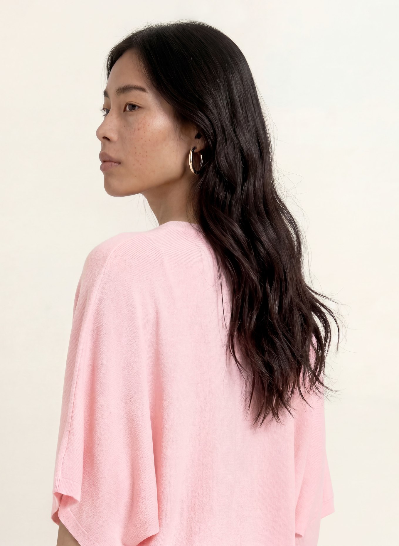 OPUS T-shirt en maille PENCH: ROSE