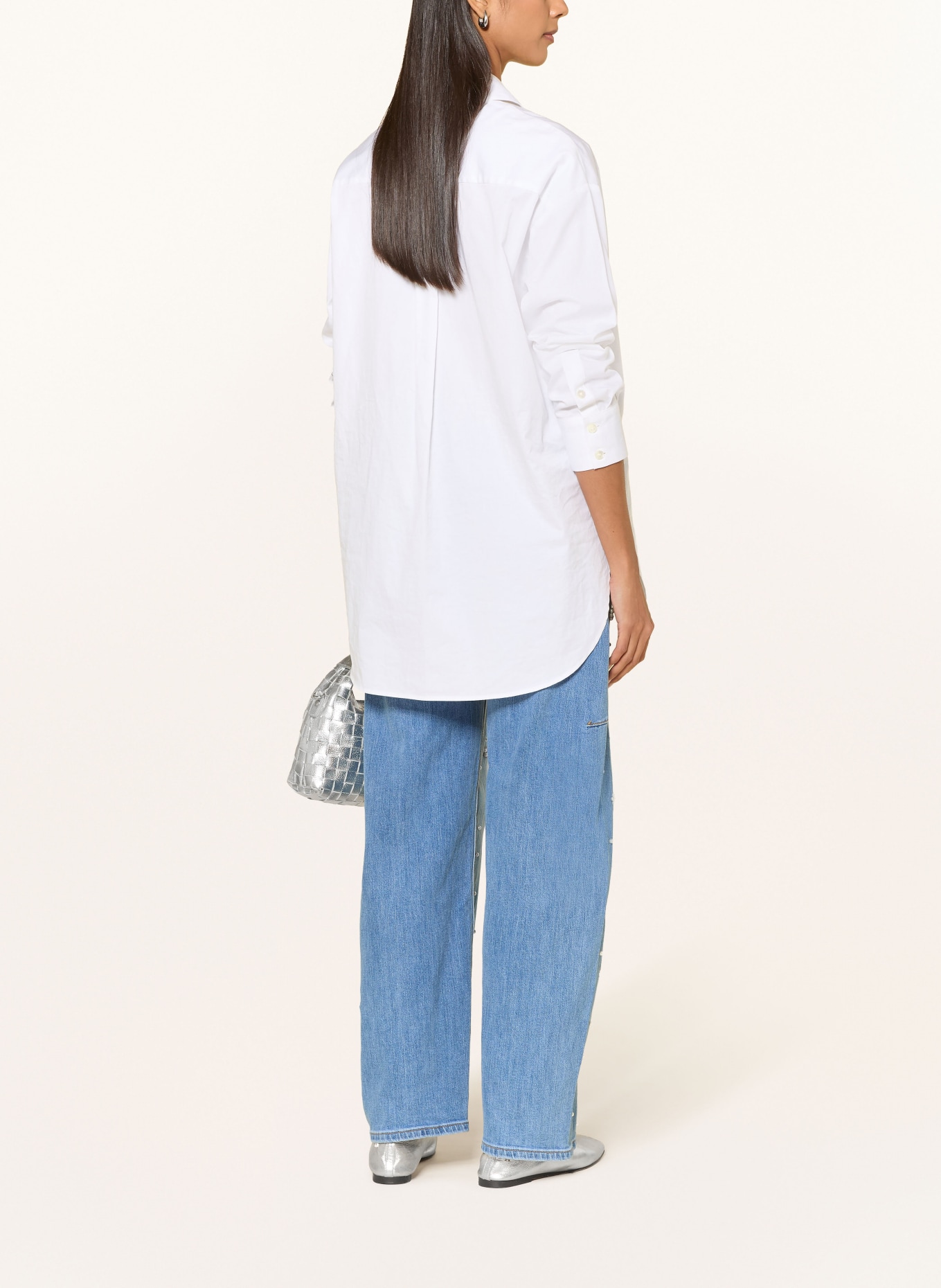 miss goodlife Barrel-jeans met sierparels en sierstenen: 24 BLUE