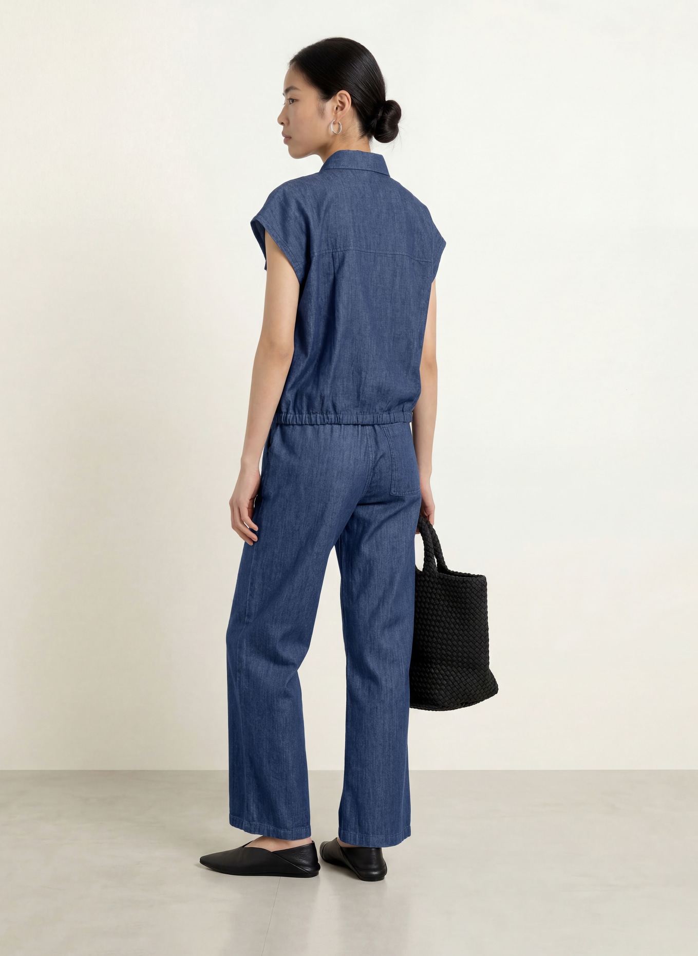 OPUS Jeansbluse FULISMA: BLÅ
