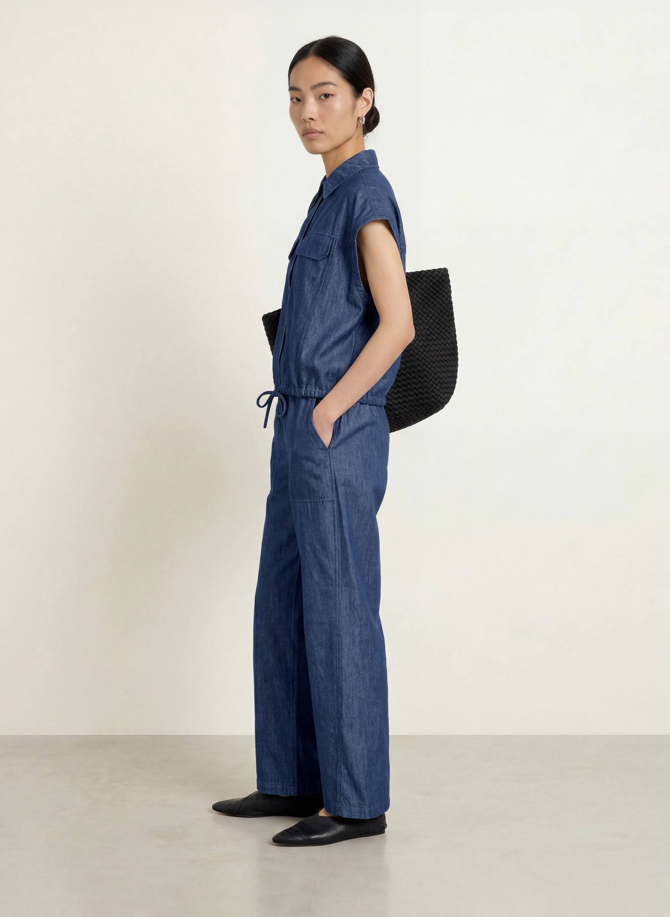 OPUS Jeansbluse FULISMA: BLÅ
