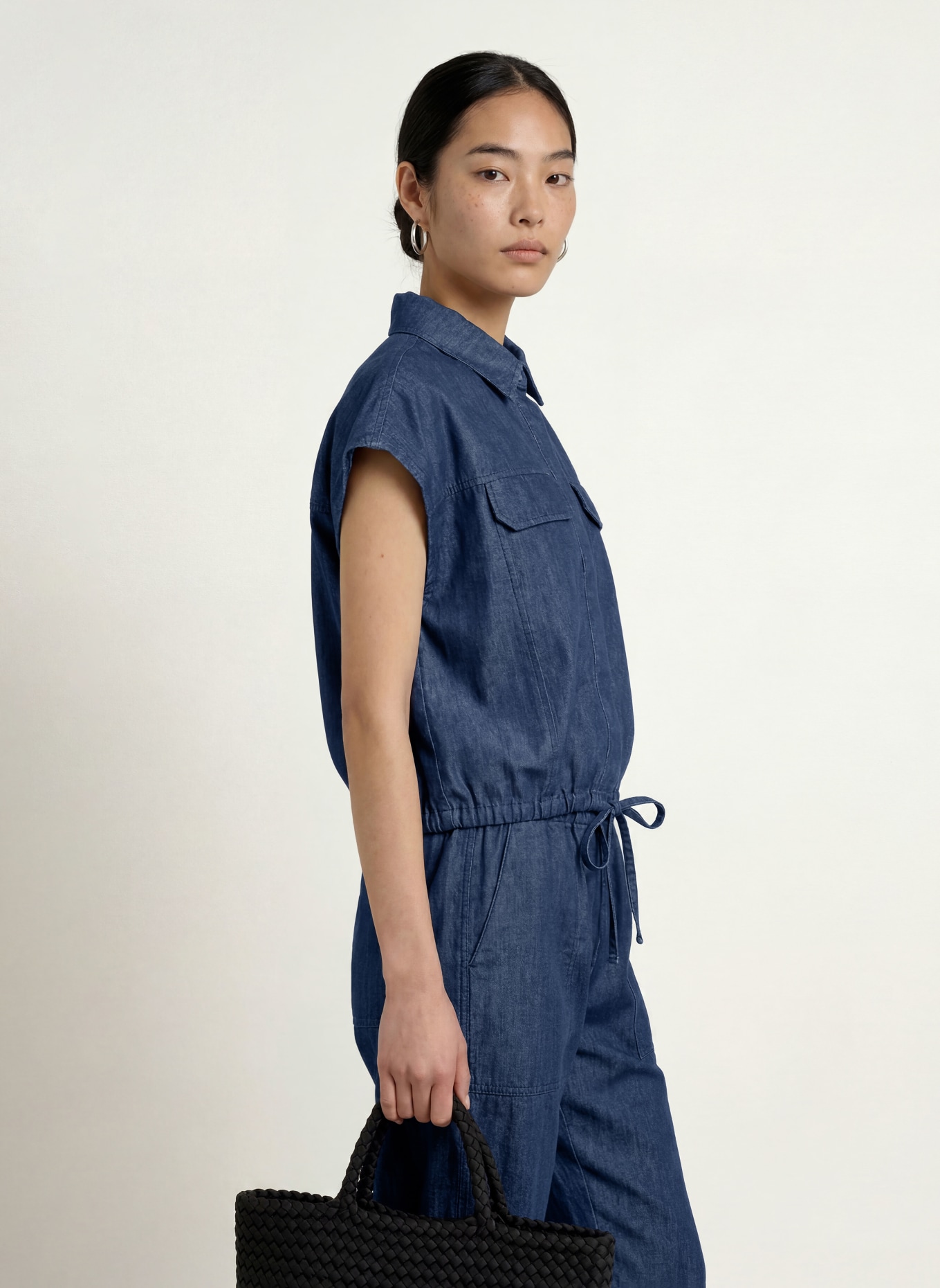 OPUS Jeansbluse FULISMA: BLÅ