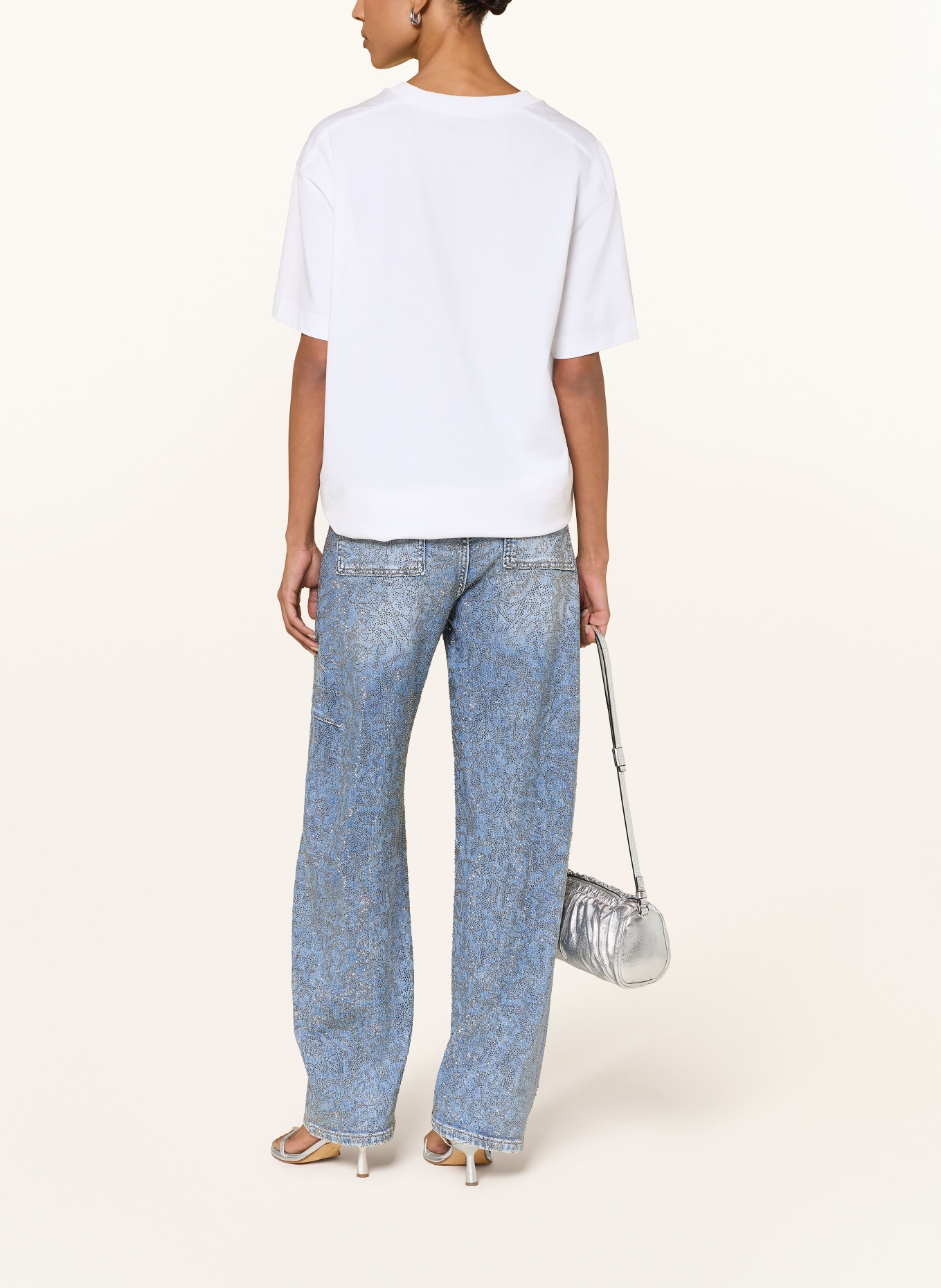 miss goodlife Barrel-jeans MANDAL met sierstenen: 24 BLUE