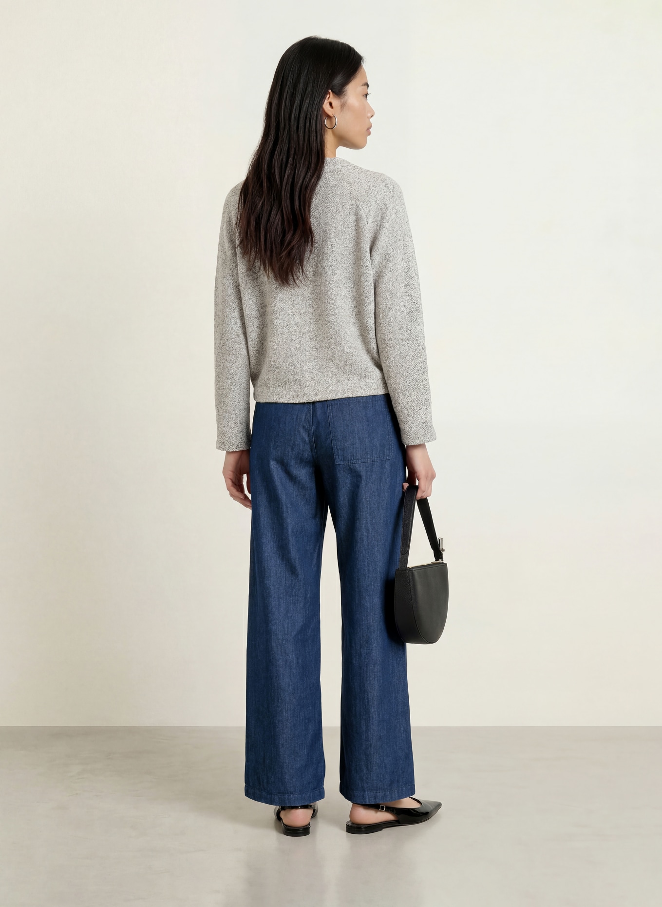 OPUS Wide-Leg Jeans MELANE: 70259 mid oxford blue