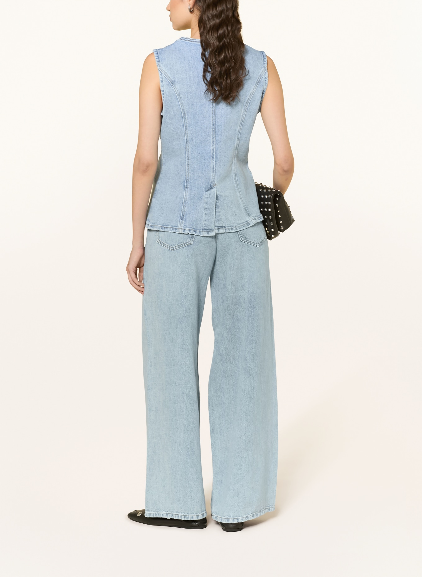 miss goodlife Denim vest: LIGHT BLUE