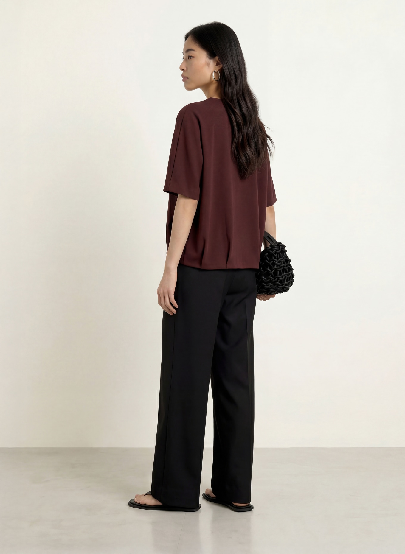OPUS GINNE Blouse Shirt: DARK RED
