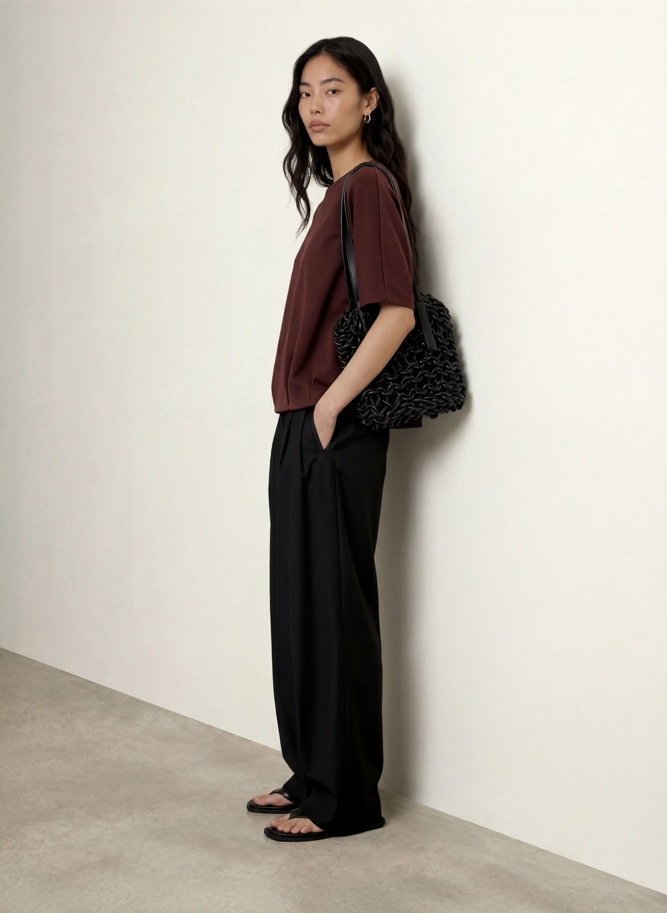 OPUS GINNE Blouse Shirt: DARK RED