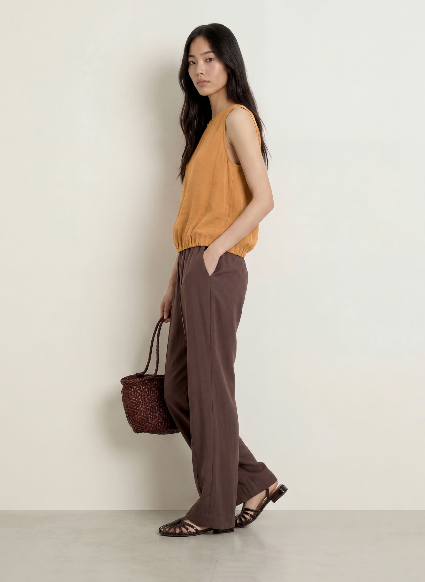 OPUS FERGY Blouse Top: BROWN