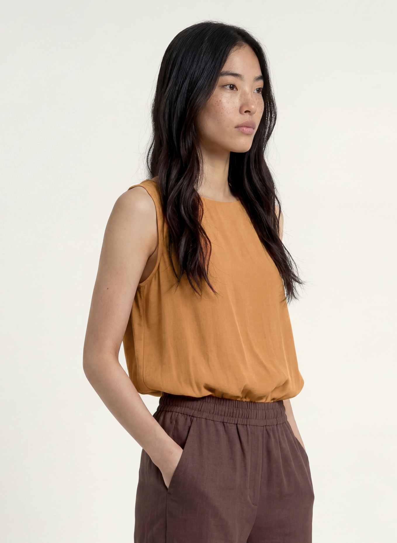 OPUS FERGY Blouse Top: BROWN