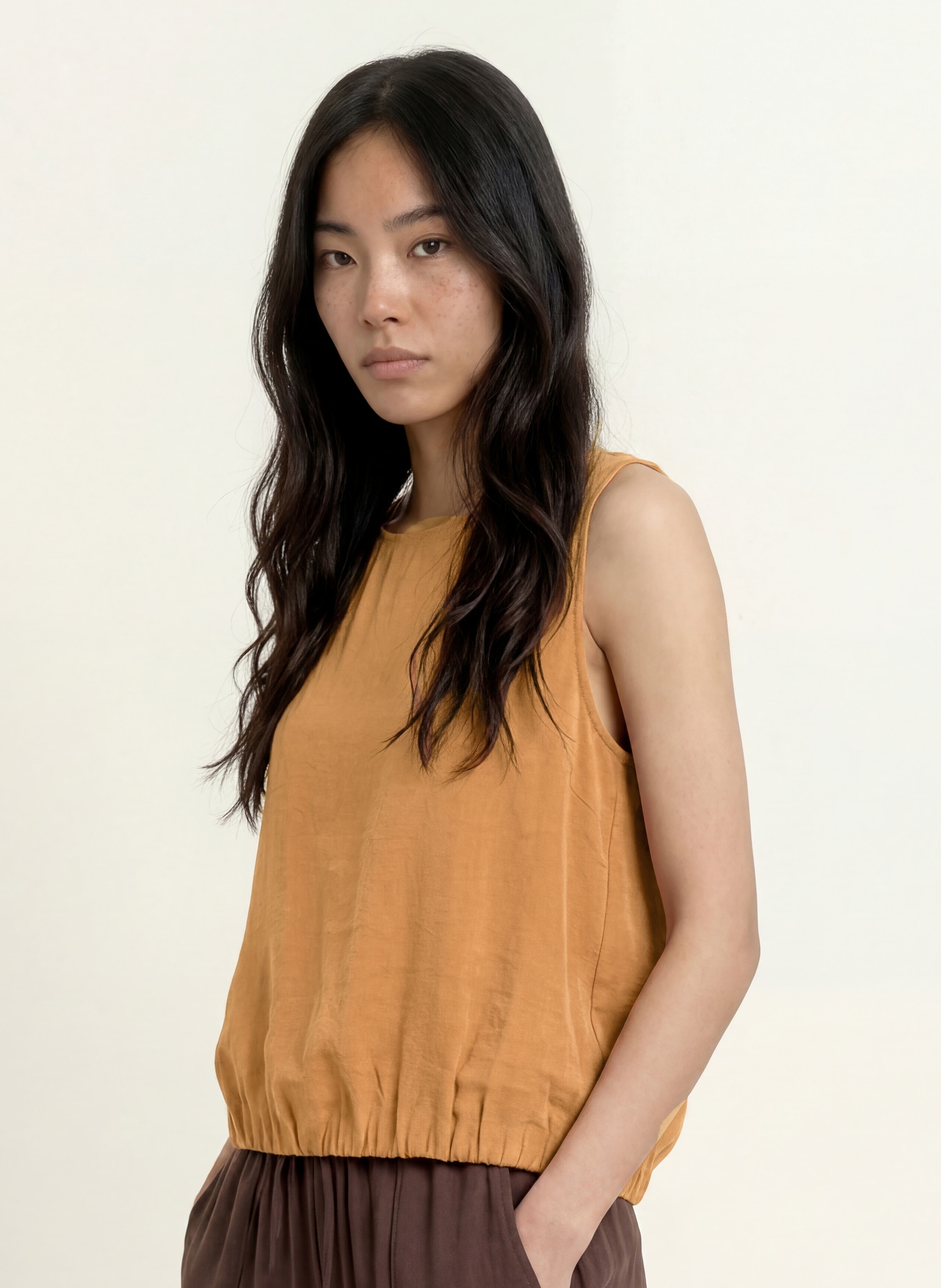 OPUS FERGY Blouse Top: BROWN