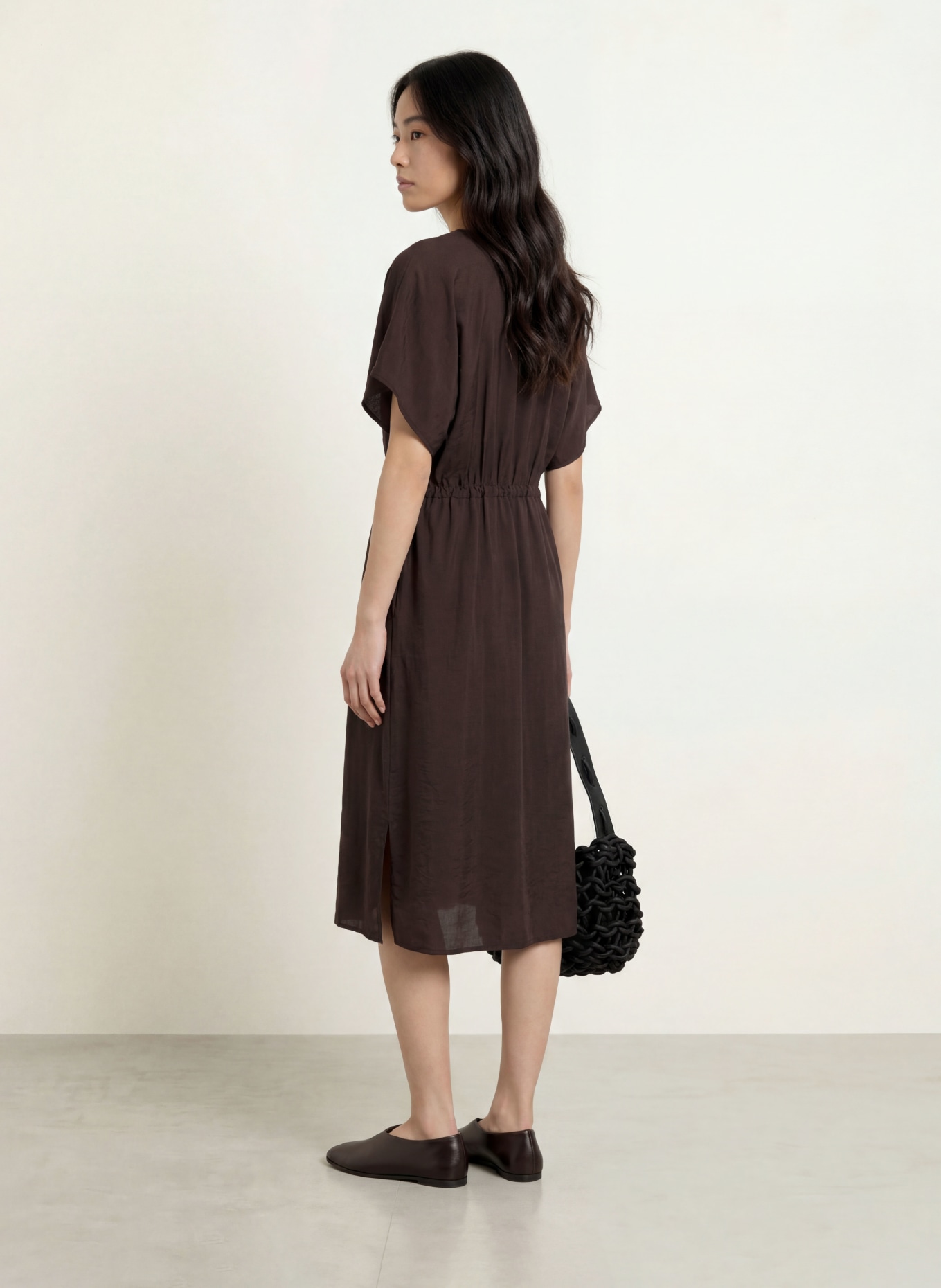 OPUS WERISSA Dress: DARK BROWN