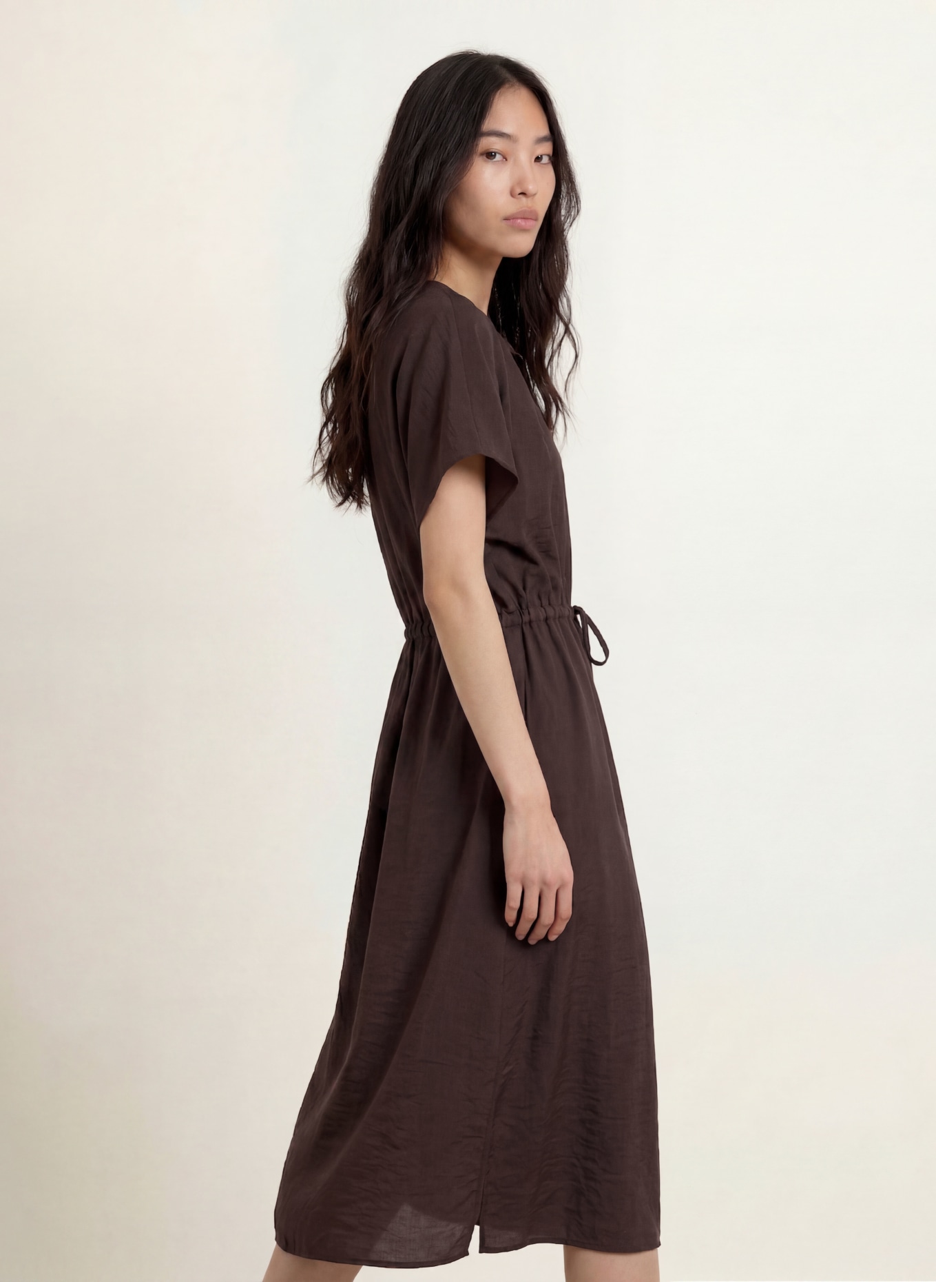 OPUS WERISSA Dress: DARK BROWN