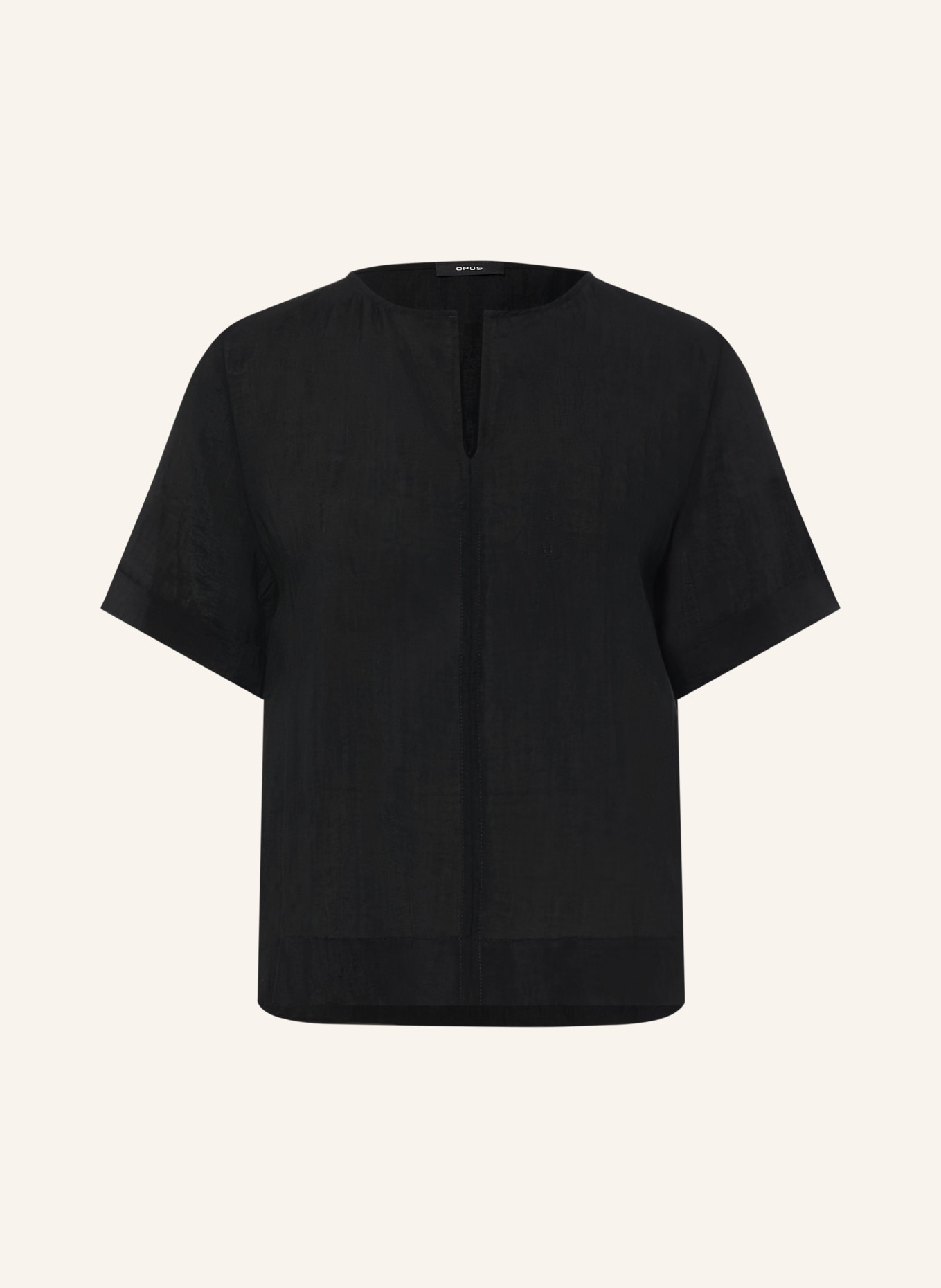 OPUS Blusenshirt FILKARA: SCHWARZ