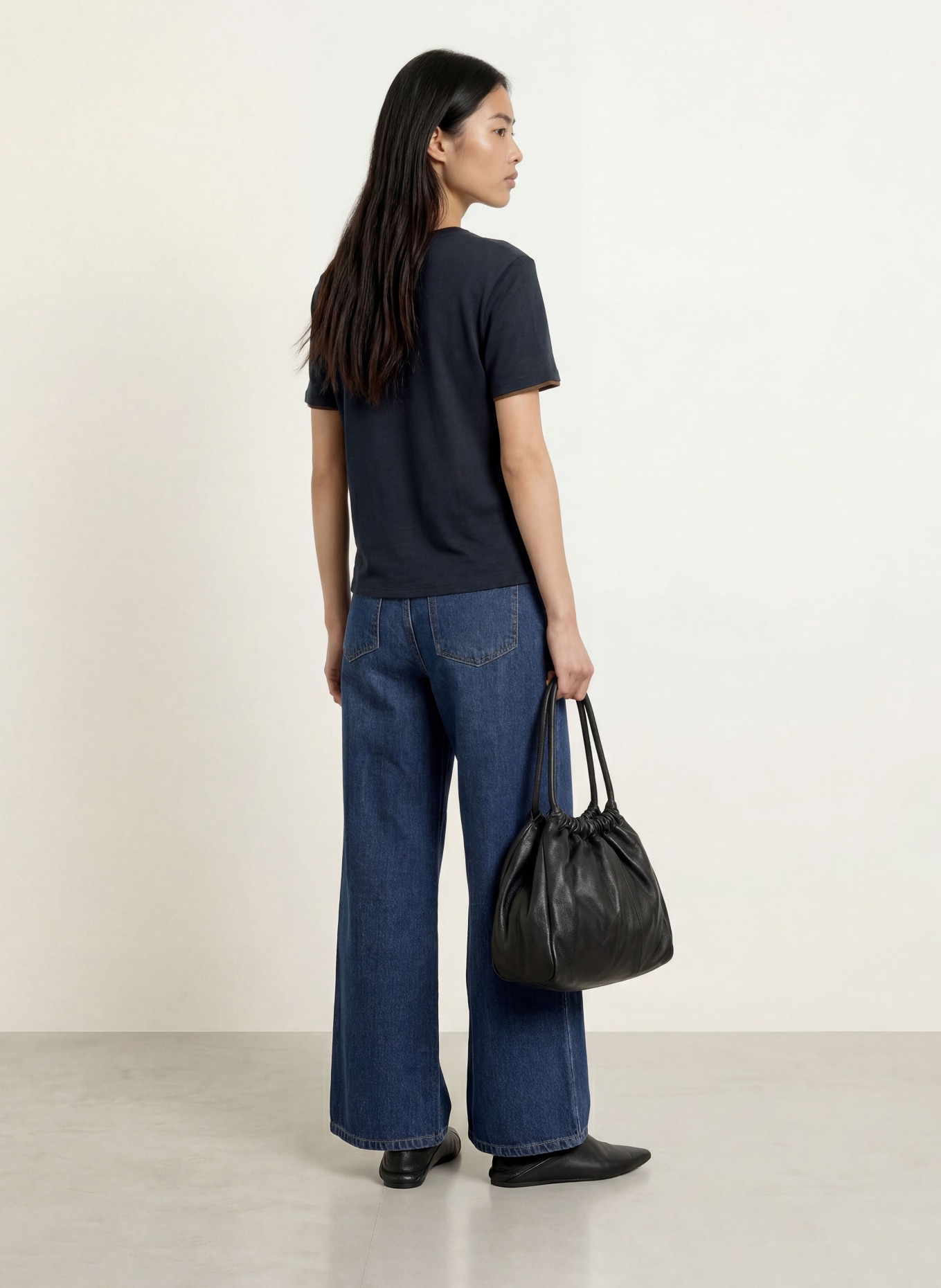 OPUS T-shirt SOPPEL: BLEU FONCÉ / MARRON FONCÉ