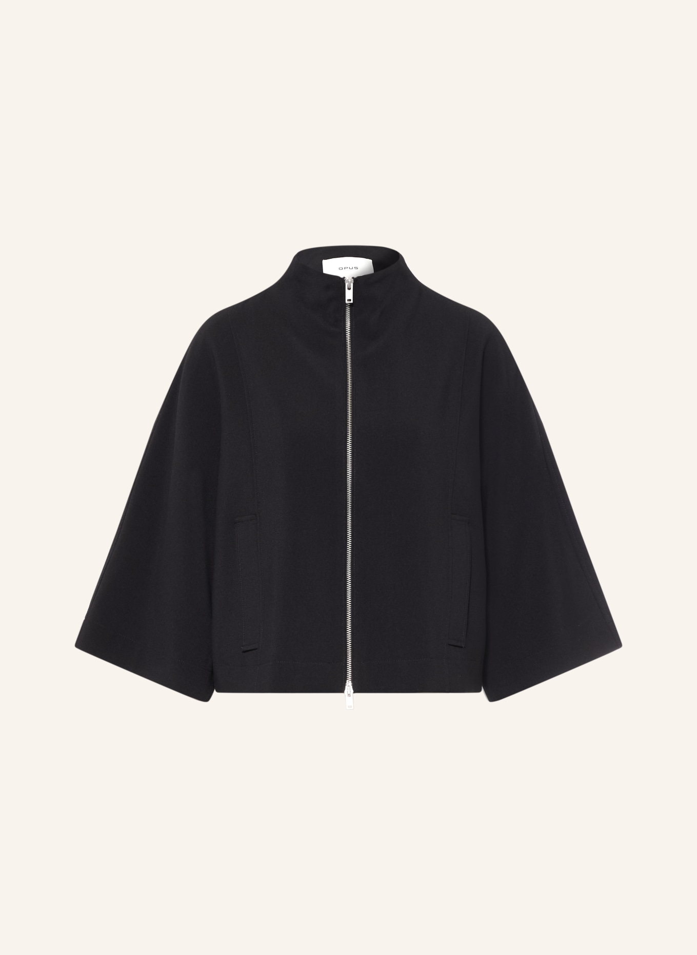 OPUS Blazer met 3/4-mouwen: ZWART