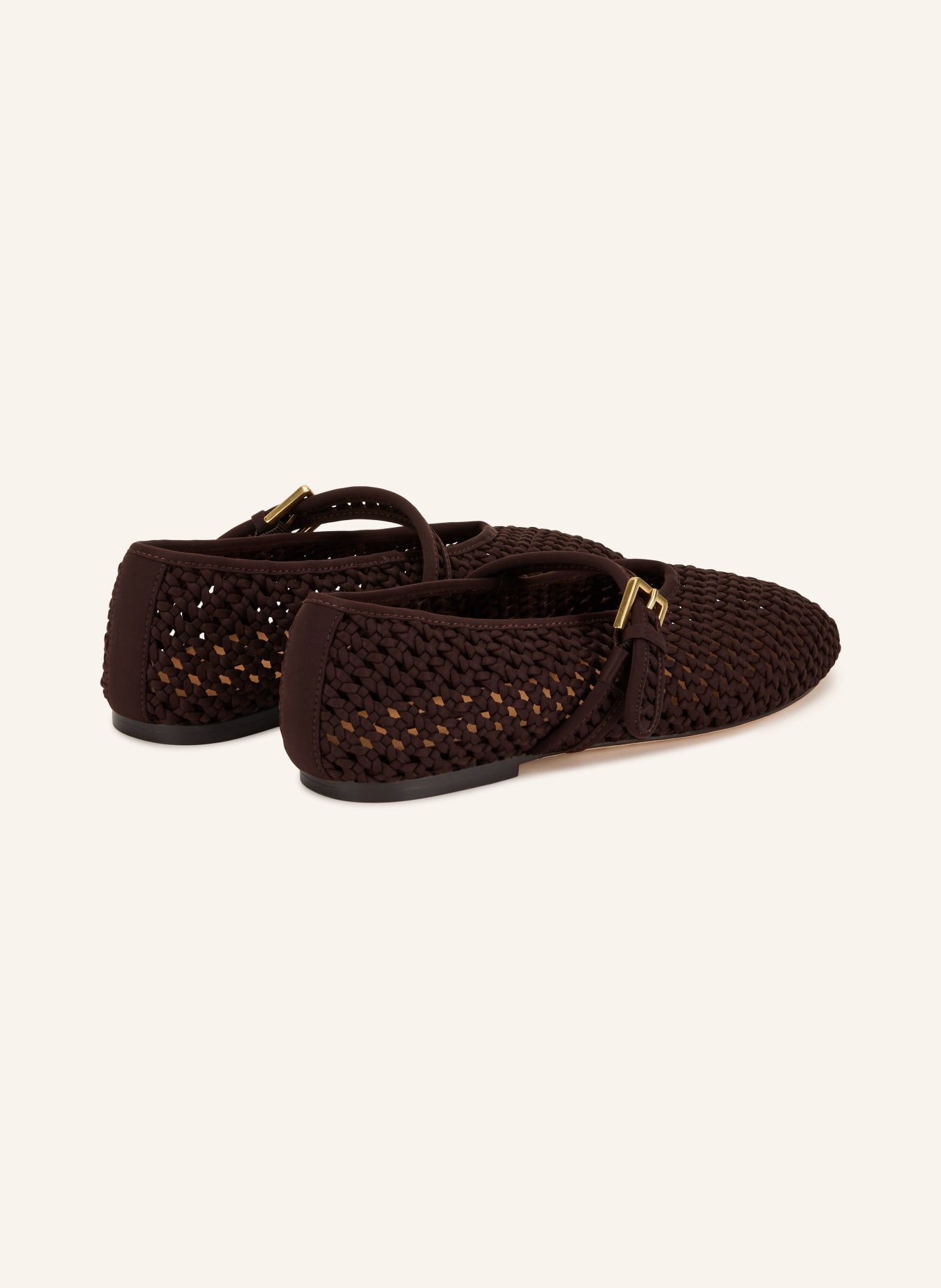 Naghedi Ballerines Mary Jane SYDNEY: MARRON FONCÉ